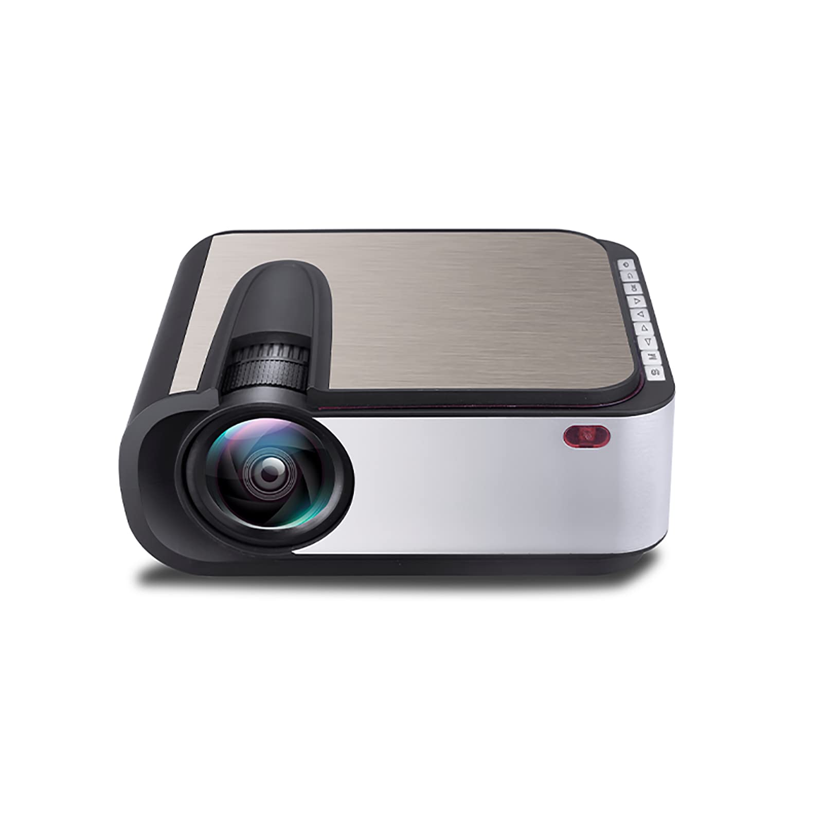 Wifi Bluetooth Projector: Full HD 1080P LCD Video Projector with Built-in Speakers, Intelligent Corner Correction, 4090*2160P Support, AI Voice Control, Perfect for Home Cinema and Outdoor Movie Nights