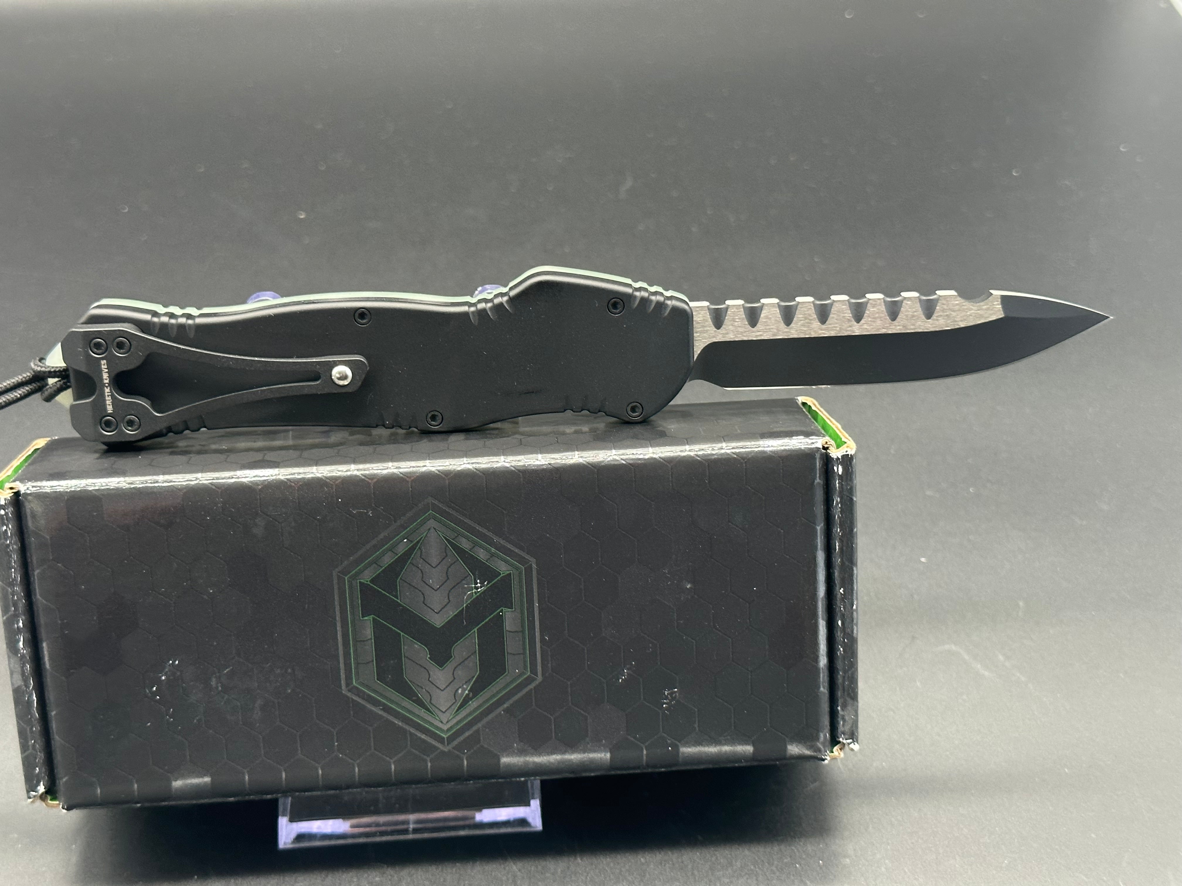 Heretic Hydra H007 10A Jade Green EDC Folding Knife - Perfect for Outdoor Camping, Hiking & Everyday Carry
