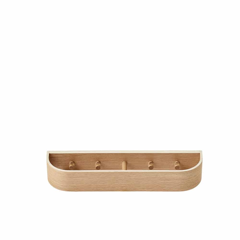 **AUDO CPH Epoch Wall Mounted Coat Rack - Natural Oak Wood Hanger for Entryway & Hallway - 2 Sizes (Small & Large) - Perfect for Hanging Coats, Hats, and Bags**