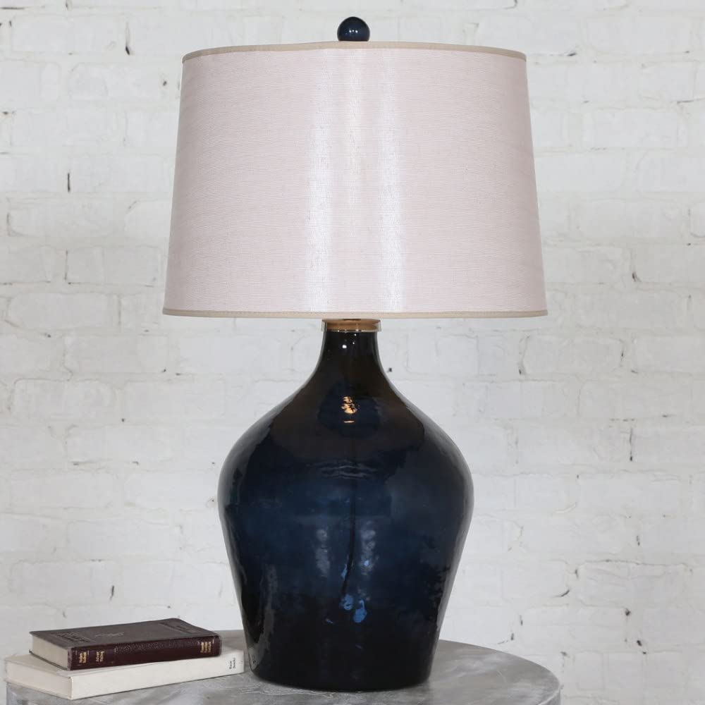 Tall 1 Light Table Lamp with Beige Linen Tapered Round Hardback Shade - 3-Way Switch for Living Room, Bedroom, or Office Lighting