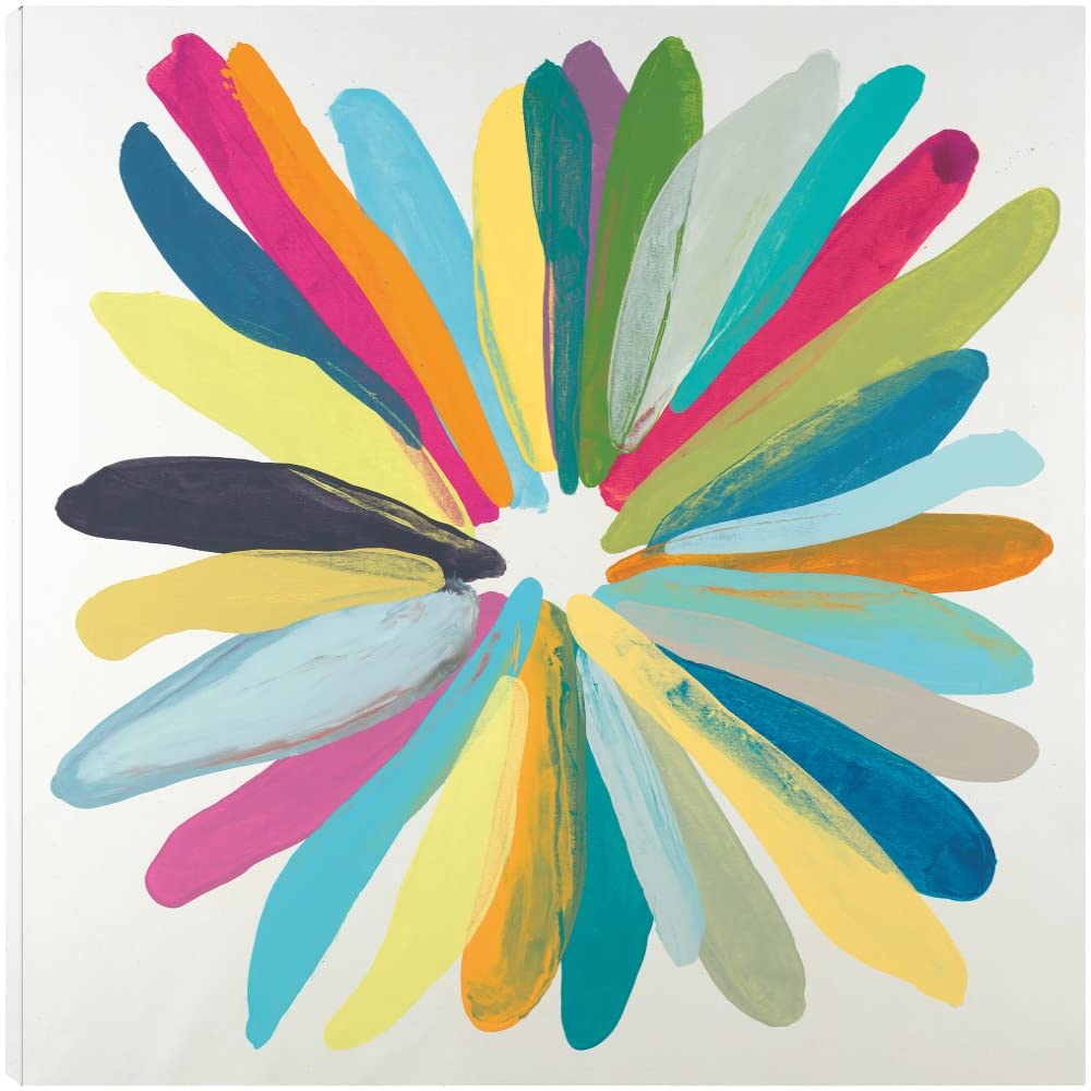 Randy Hibberd Color Wheel Canvas Wall Art - 22x22 Inch Ready to Hang Fine Art Decor for Living Room, Bedroom, Office & More - Perfect for Home, Kitchen, Bathroom & Dining Room Decor