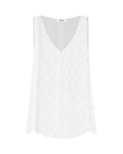 Audrey Tank Top in White - Women's Casual Basic T-Shirt for Summer, Gym, and Layering