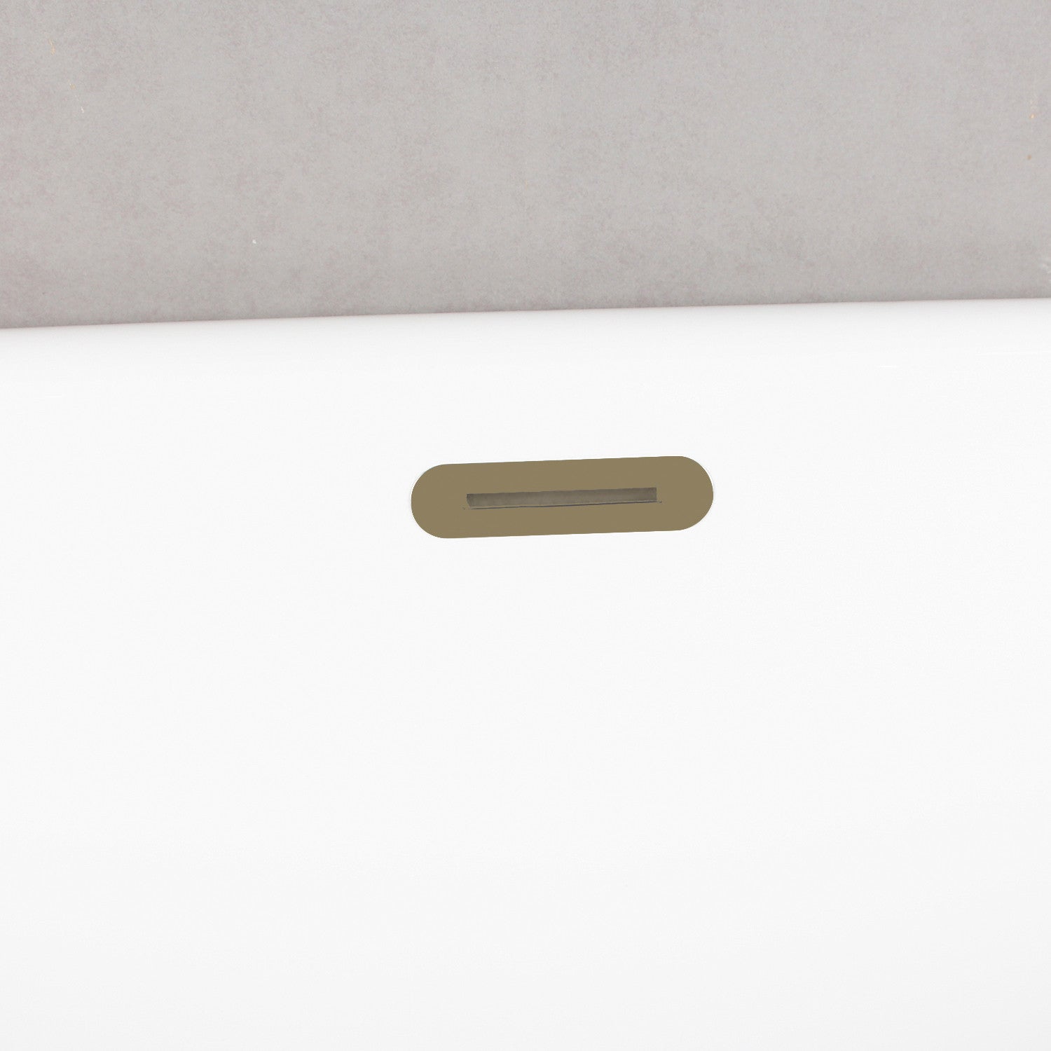 Aqua Eden 63-Inch Freestanding Acrylic Oval Bathtub - Double Ended Design with Drain - Glossy White & Antique Brass Finish | Perfect for Luxury Bathrooms & Spa Retreats