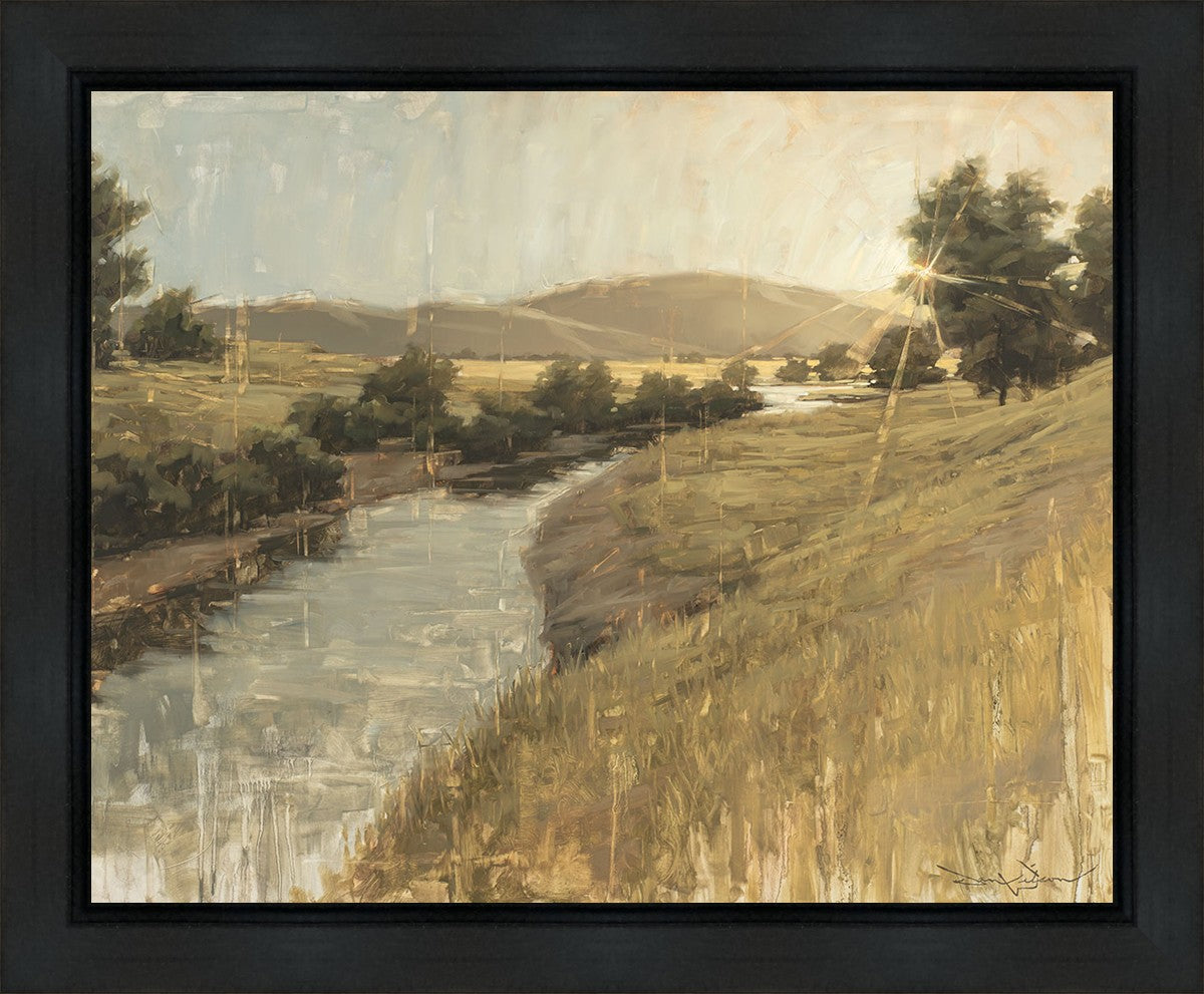 Peaceful Dusk Gallery Wrap Canvas Art - Handmade Modern Wall Decor for Living Room, Bedroom & Office - Perfect for Home Decor & Gift Giving