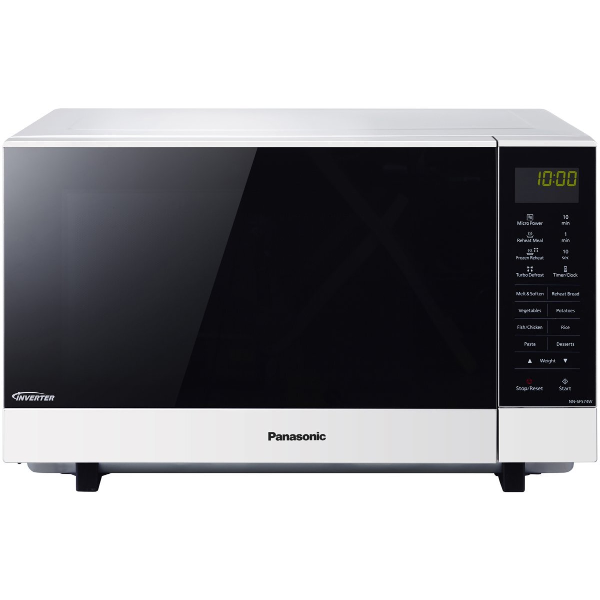 Panasonic 27L Inverter Microwave Oven 1000W with Genius Sensor - NNSF564WQPQ - Perfect for Quick Meals, Reheating & Family Cooking