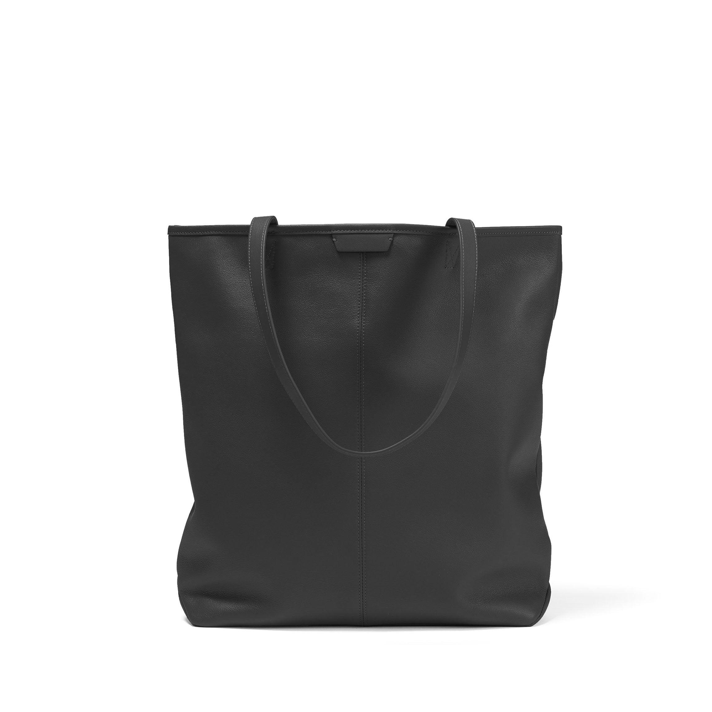 Uptown Vertical Tote Bag in Black Onyx - Stylish & Spacious Handbag for Work, Travel & Everyday Use