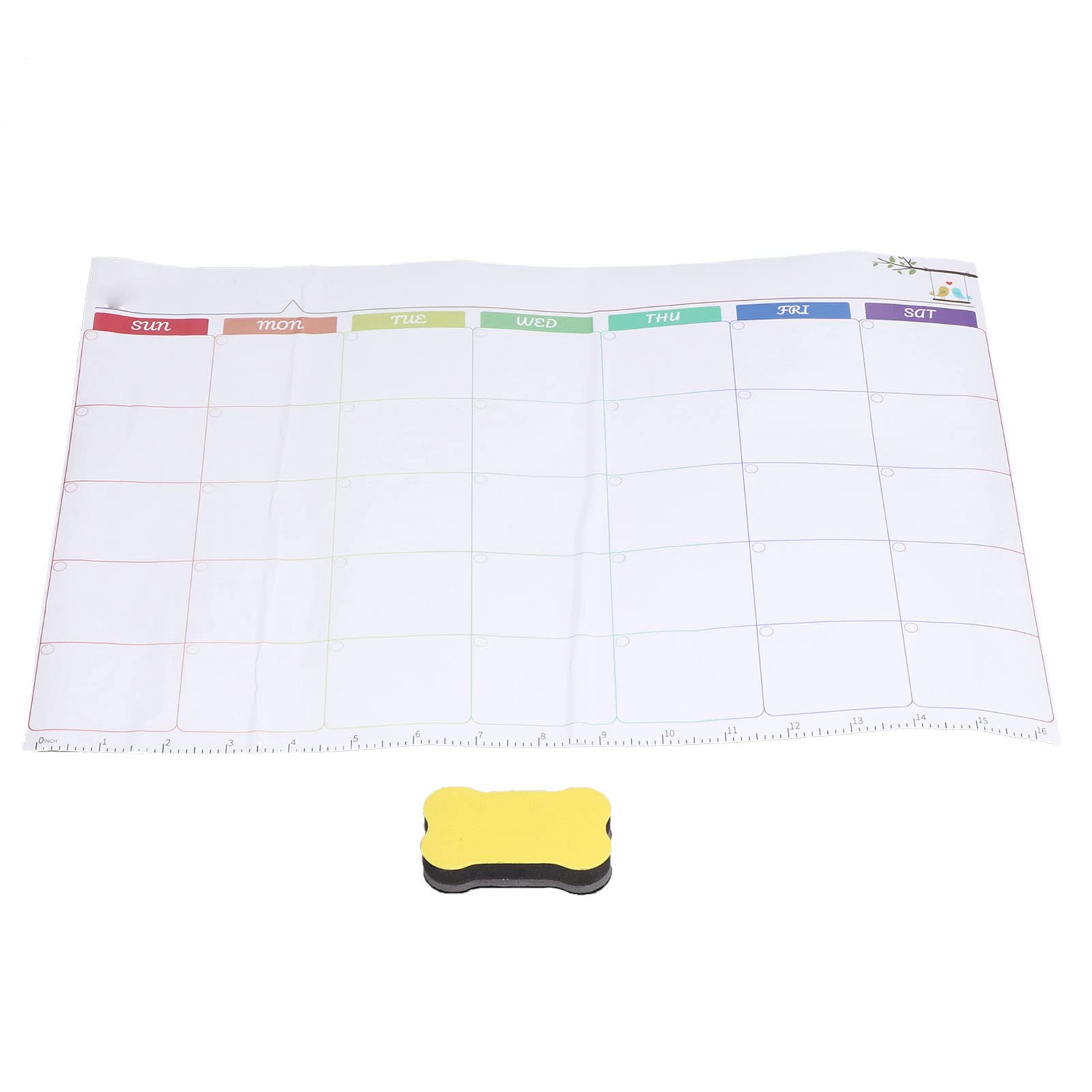 Whiteboard Monthly Planner - Anti-Drop Dry Erase Calendar | Reusable & Easy to Clean | Perfect for Office, Classroom & Home Organization | Refrigerator & Wall Mountable Whiteboard for Teaching & Scheduling