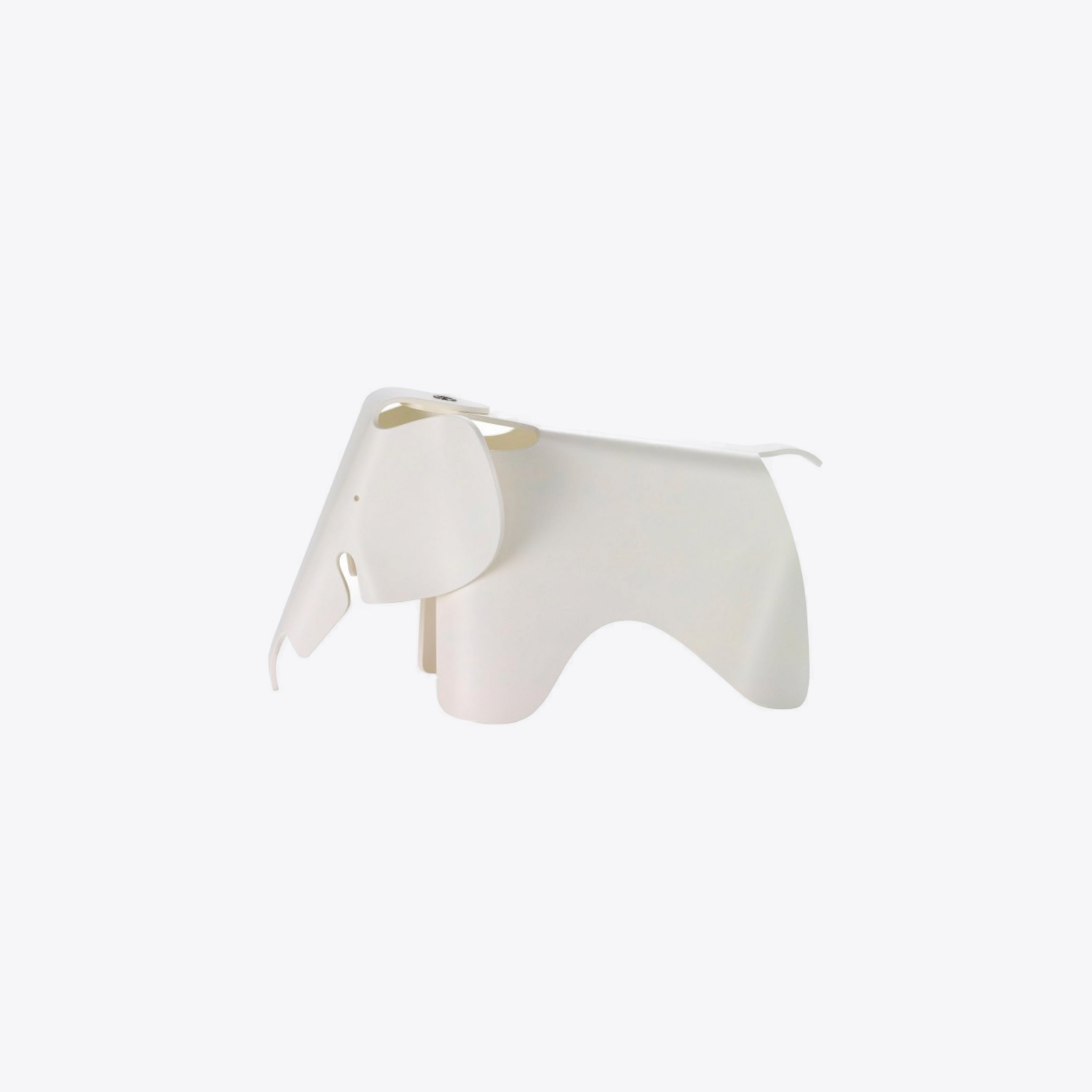 Stylish White Elephant Chair - Modern Home Decor Accent for Living Room, Nursery, or Kids' Play Area