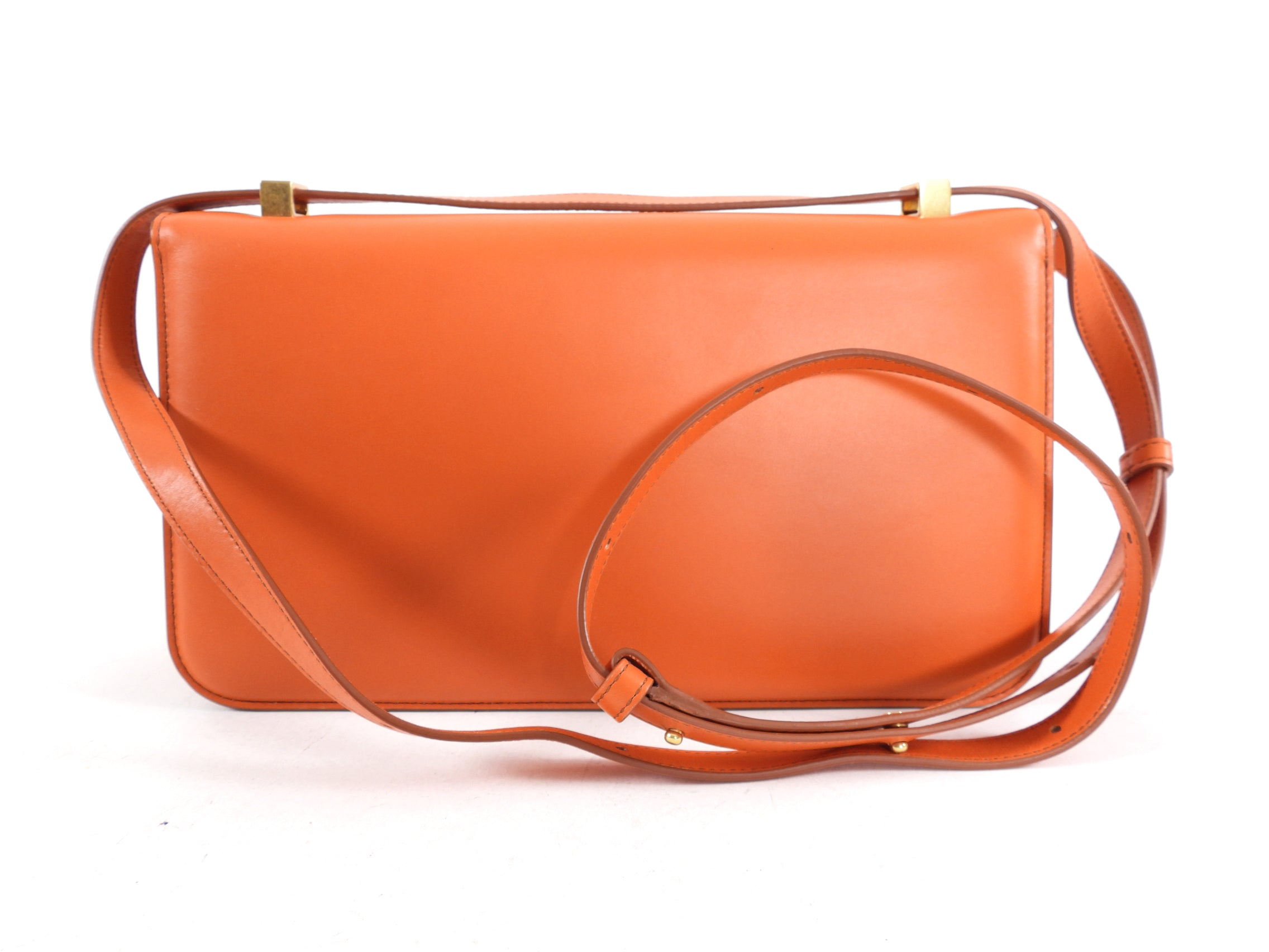 Bottega Veneta The Classic Orange Crossbody Bag - Luxury Leather Shoulder Bag for Women | Perfect for Work, Travel & Evening Events