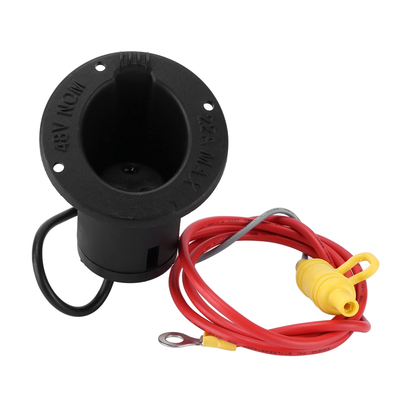 48V Cart Charging Receptacle Fuse Assembly - Replacement for 1995+ Models - Golf Cart & EV Charging