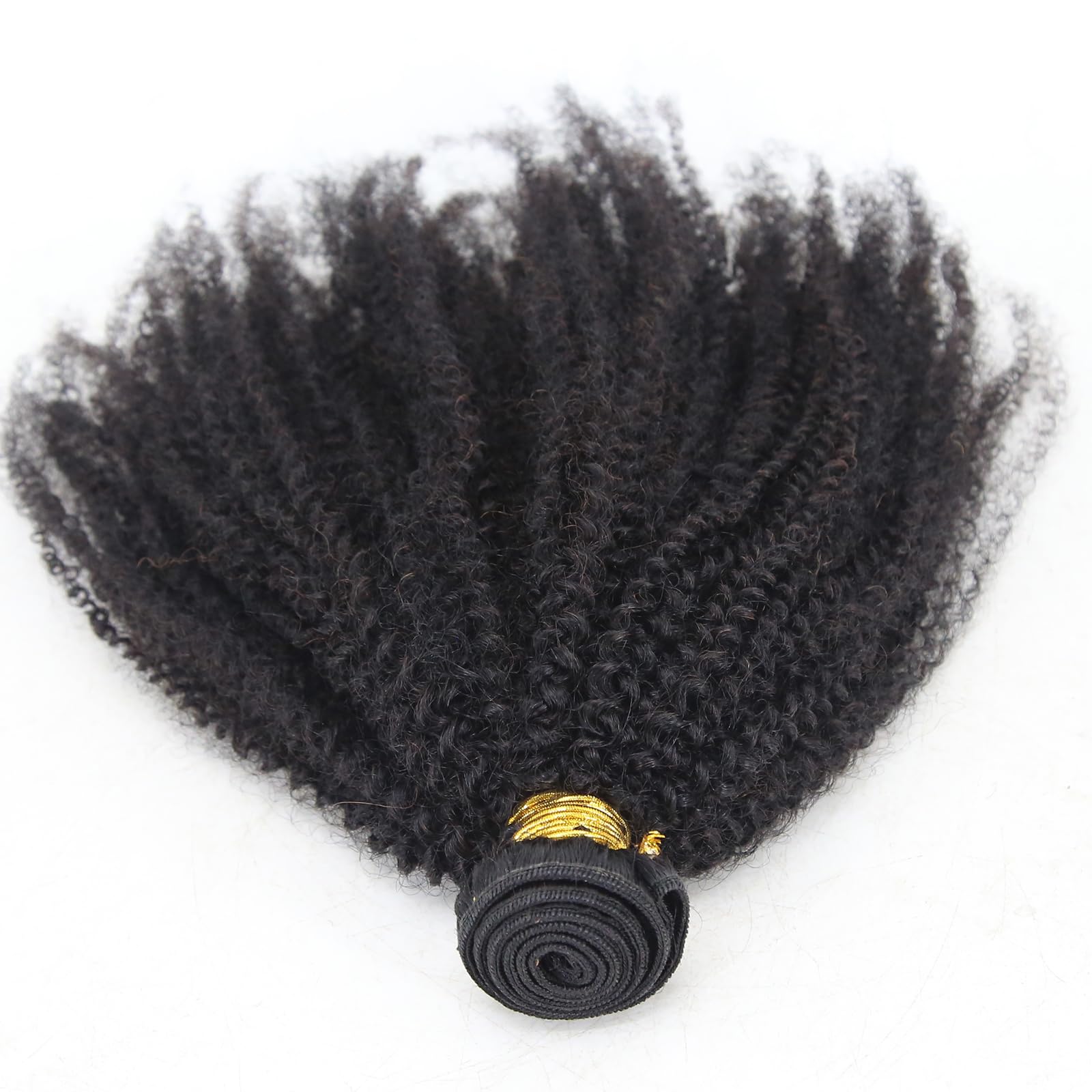 ZigZag Afro Kinky Curly 100% Brazilian Virgin Human Hair Weave Bundles 4B 4C - 28 Inch Double Weft Hair Extensions for Natural Black Hairstyles | Perfect for Braids, Twist Outs & Protective Styling