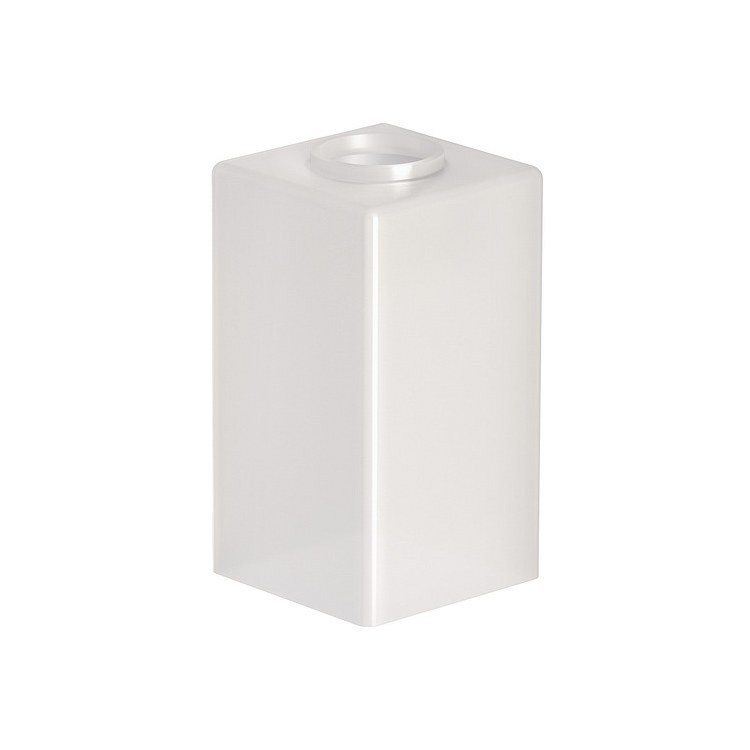 90 Degree Replacement Glass Shade for Vanity Light - Clear Glass Bathroom Light Fixture Cover - Perfect for Home, Hotel, and Salon Vanity Mirror Lighting
