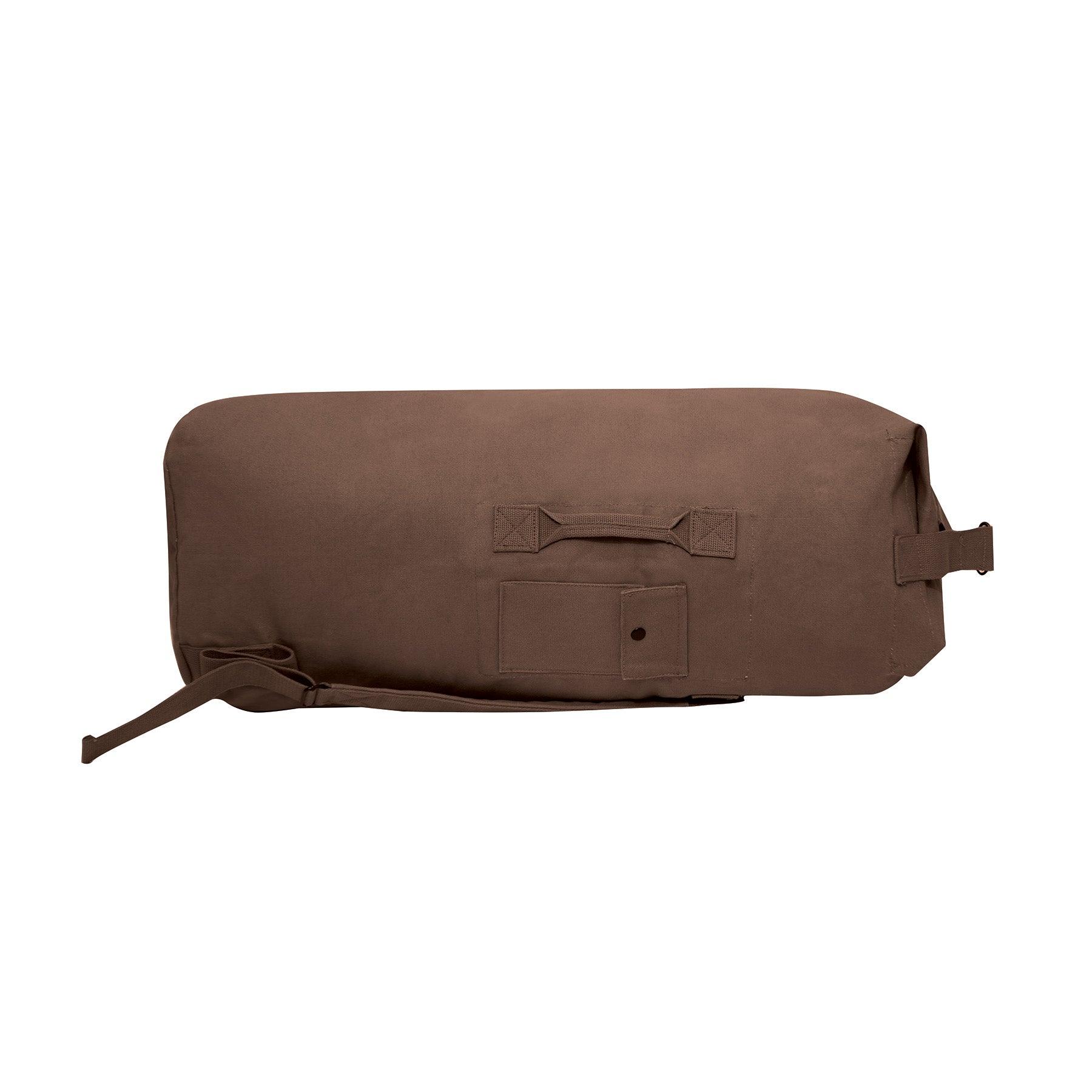 Rothco Military Style Canvas Duffle Bag with Double Straps - Durable Army Green Tactical Gym Bag for Travel, Camping & Sports Gear Storage