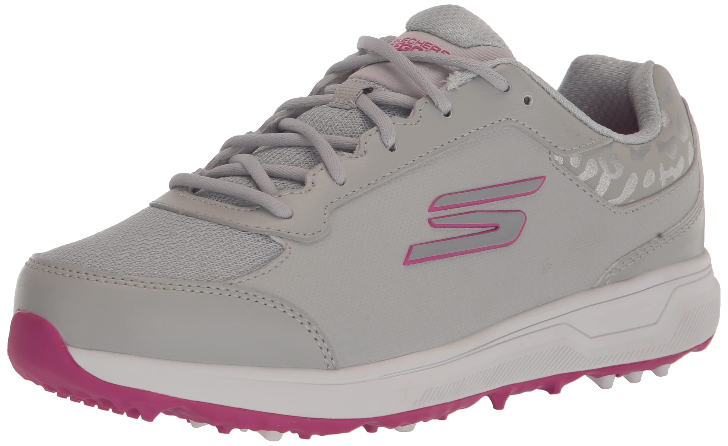 Skechers Women's Golf Shoes - Light Gray & Pink | Comfortable & Stylish Golf Footwear for Women | Perfect for Golf Courses & Casual Wear