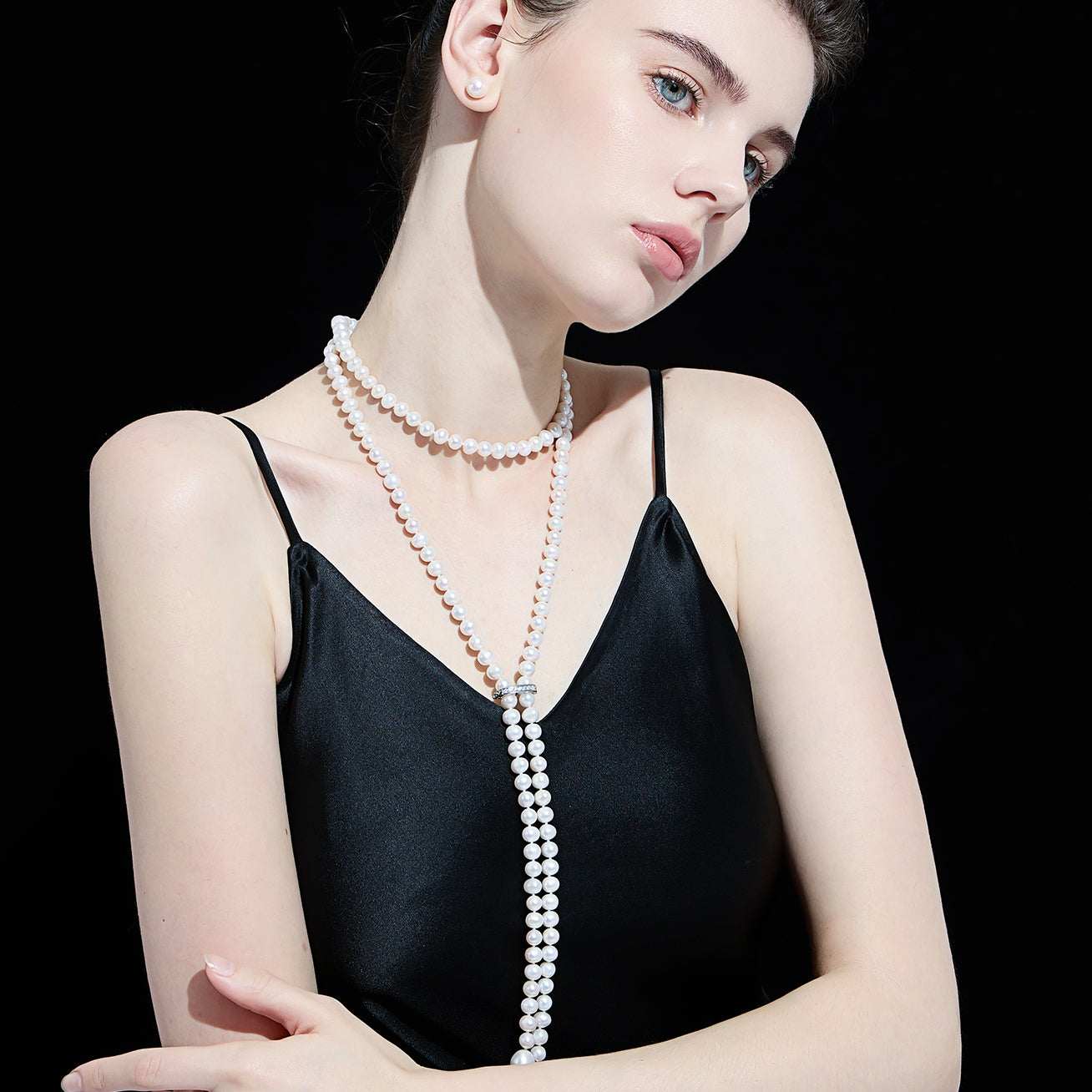 1.25Meter Elegant Freshwater Pearl Necklace WN00611 - Perfect for Weddings, Parties & Special Occasions