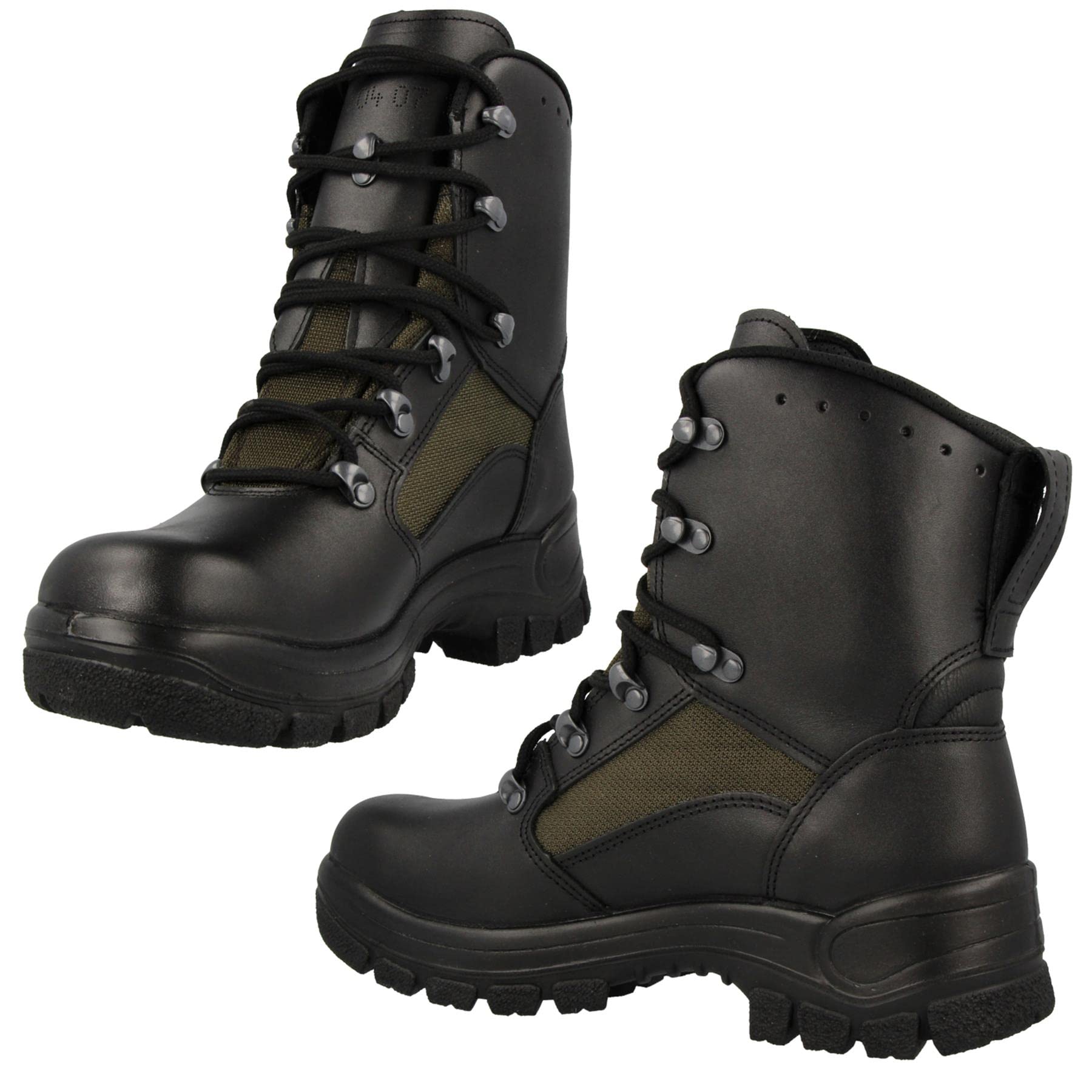 Authentic German Army Jungle Boots - Men's Olive Military Tactical Shoes for Hiking, Outdoor Adventures & Survival Training