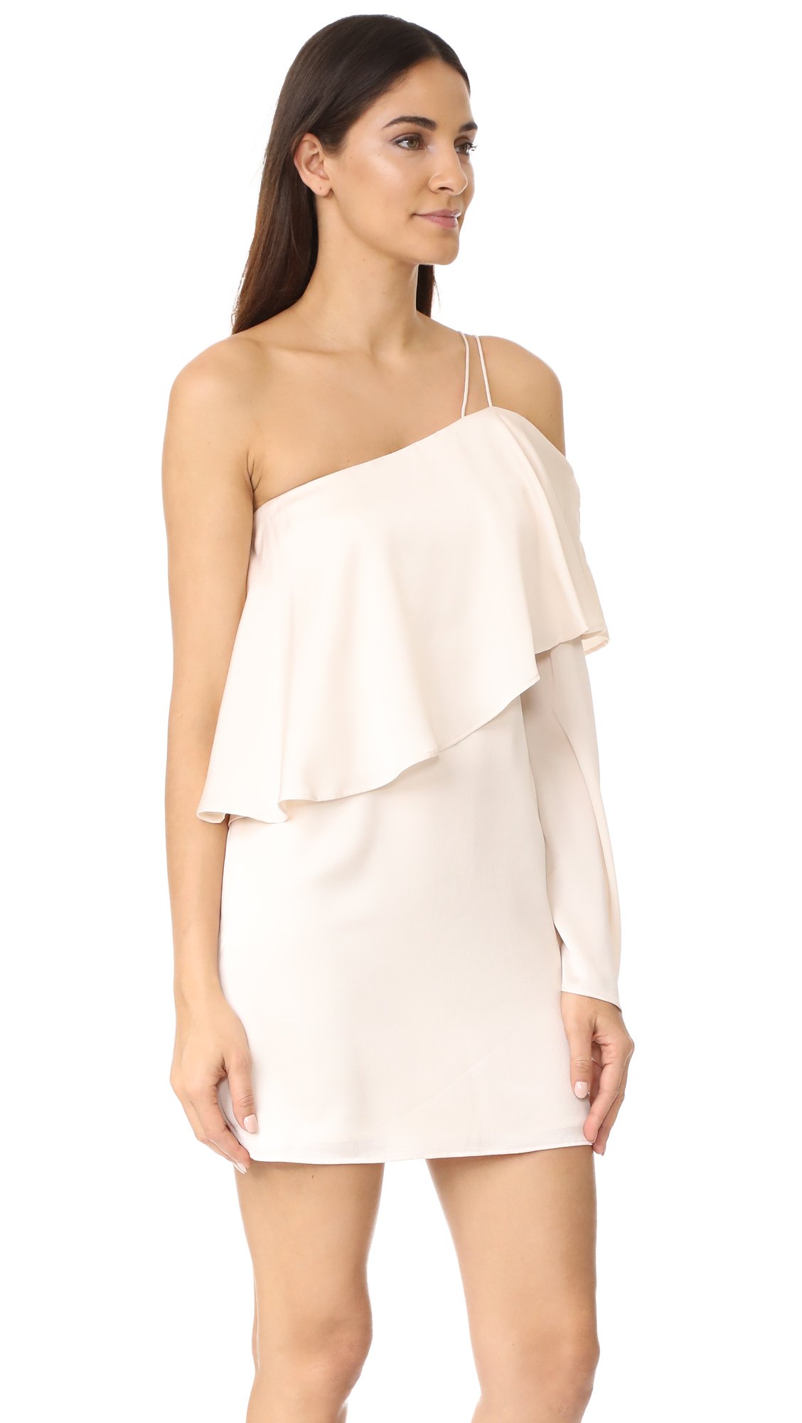 Women's Nothing Even Matters Mini Dress - Chalk Color, Size Medium | Casual Party & Summer Outfit