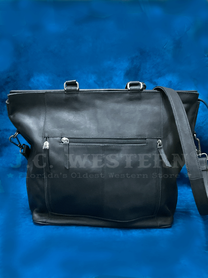 Nocona Women's Stacey Style Conceal Carry Tote Bag - Black Leather Purse for Everyday Use, Work & Travel | Handbag with Hidden Gun Compartment