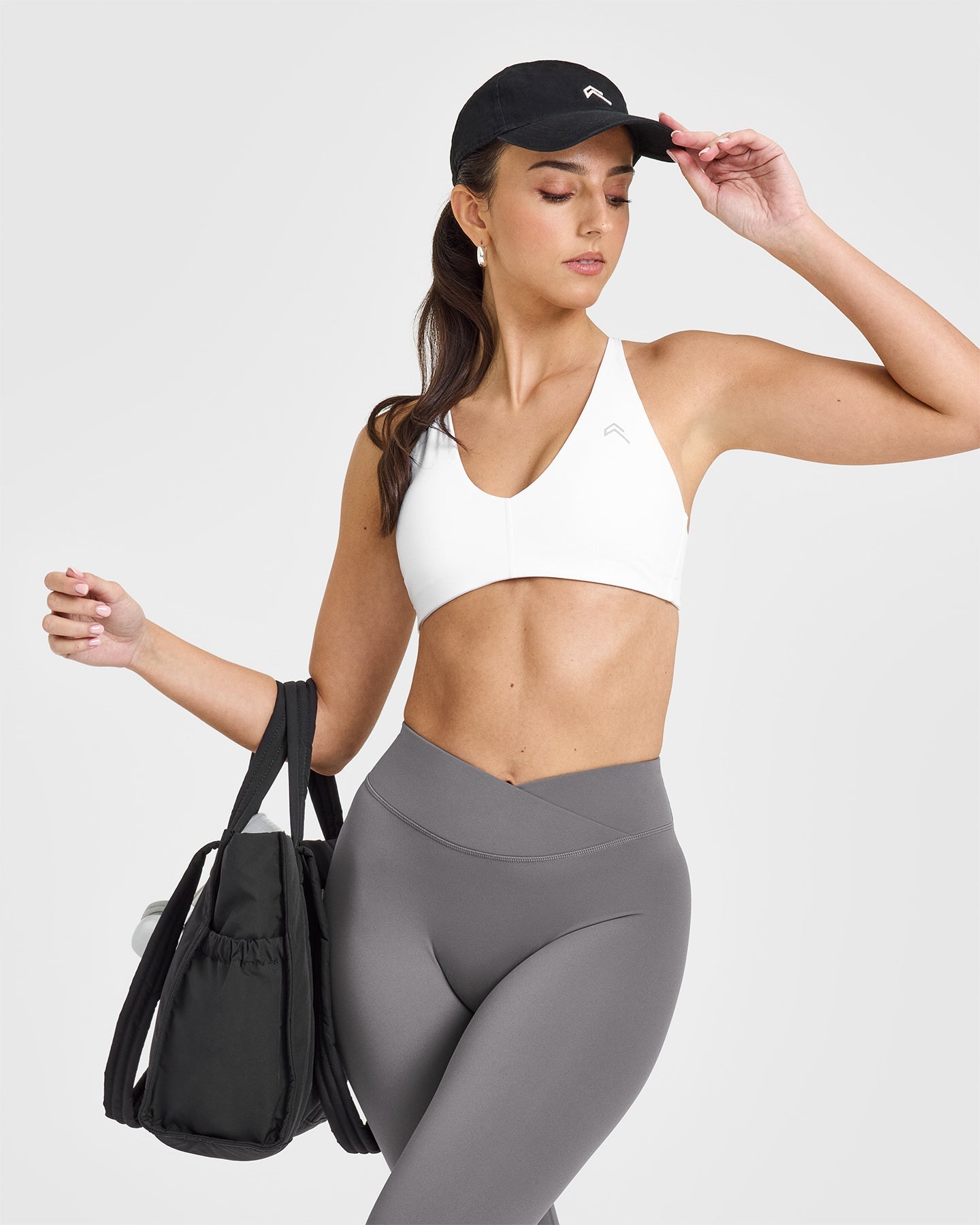 Unified Wrap Leggings for Women - High Waisted Yoga Pants in Ash Grey | Perfect for Workout, Yoga & Lounge Wear