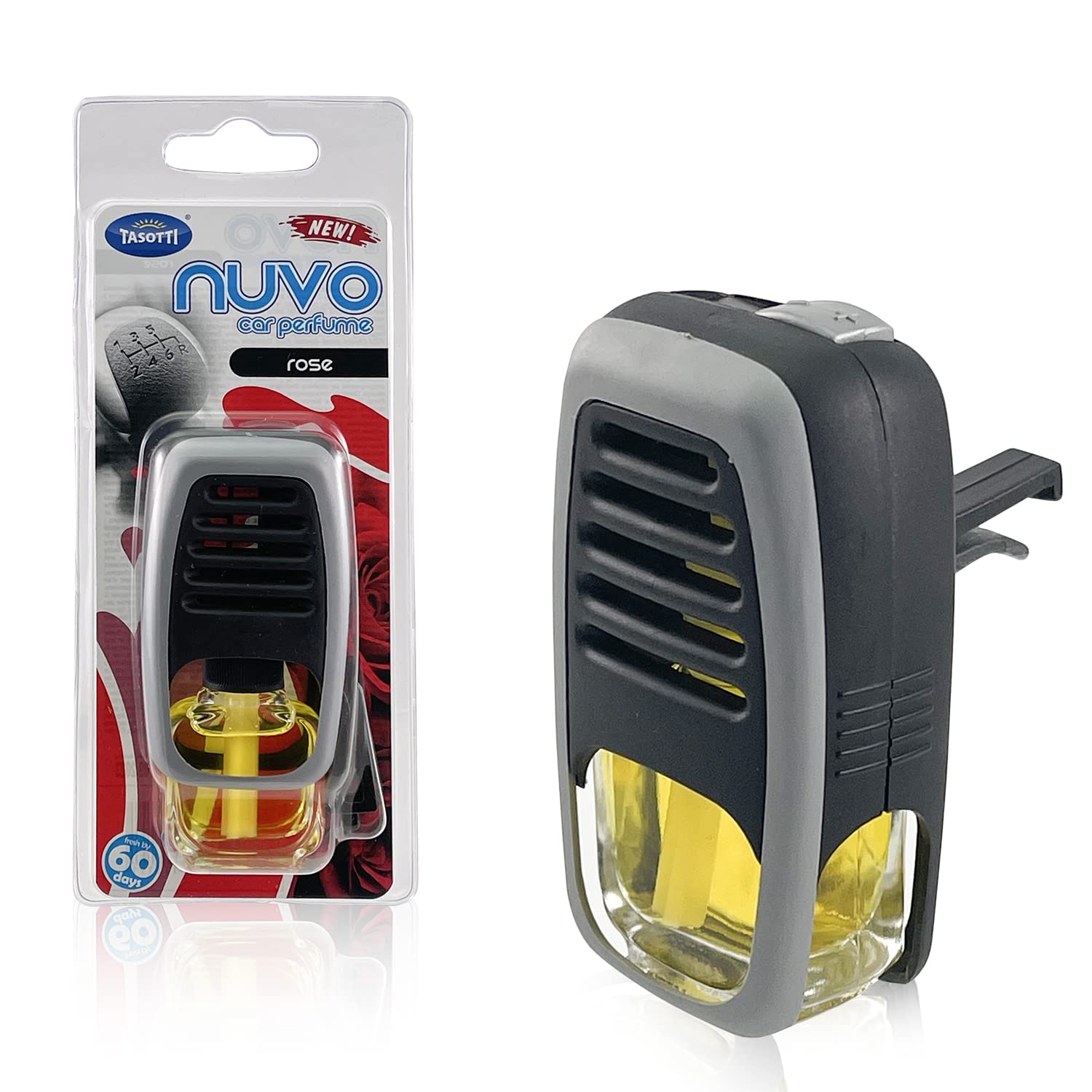 Premium Car Air Freshener & Odor Eliminator - Long Lasting Rose Scent | Nuvo Car Perfume Collection | Ideal for Cars, Trucks & Vehicles to Keep Fresh All Day