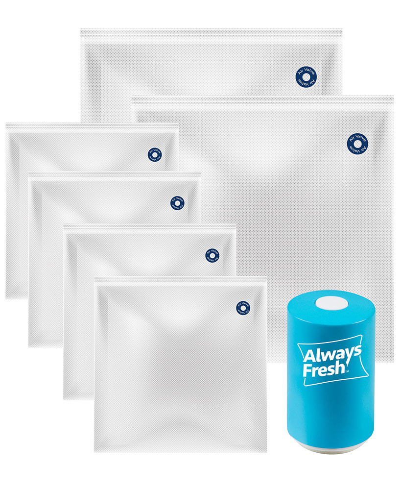 Always Fresh Seal Vac - Airtight Vacuum Sealer for Food Storage | Keep Food Fresh Longer | Perfect for Meal Prep, Sous Vide & Freezer Storage