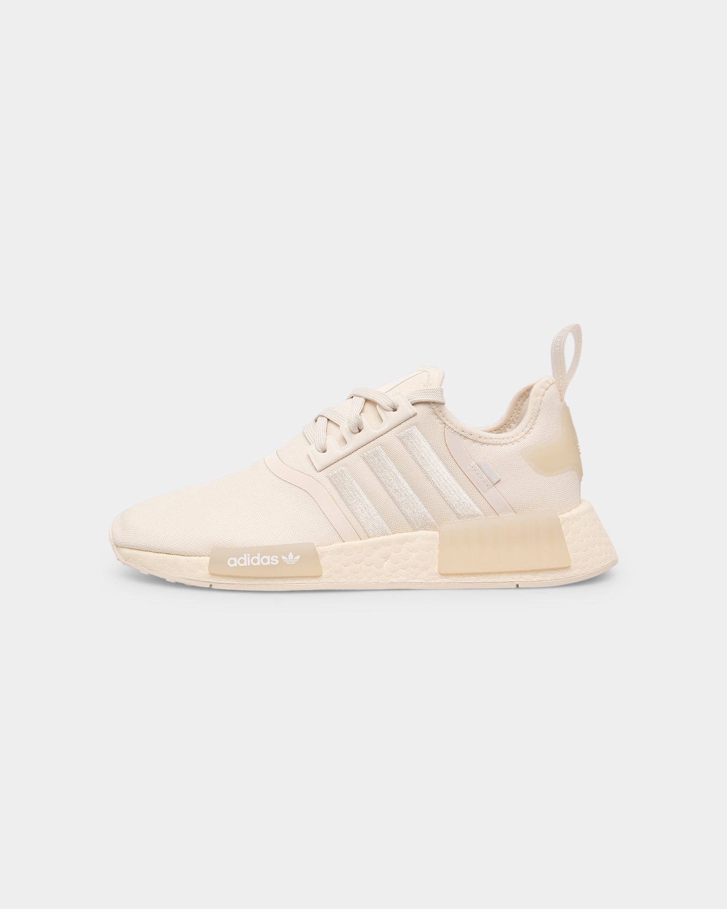 Adidas Women's NMD_R1 Running Shoes - Wonder White/Cloud White | Lightweight Comfort Sneakers for Women | Perfect for Gym, Workouts & Casual Wear