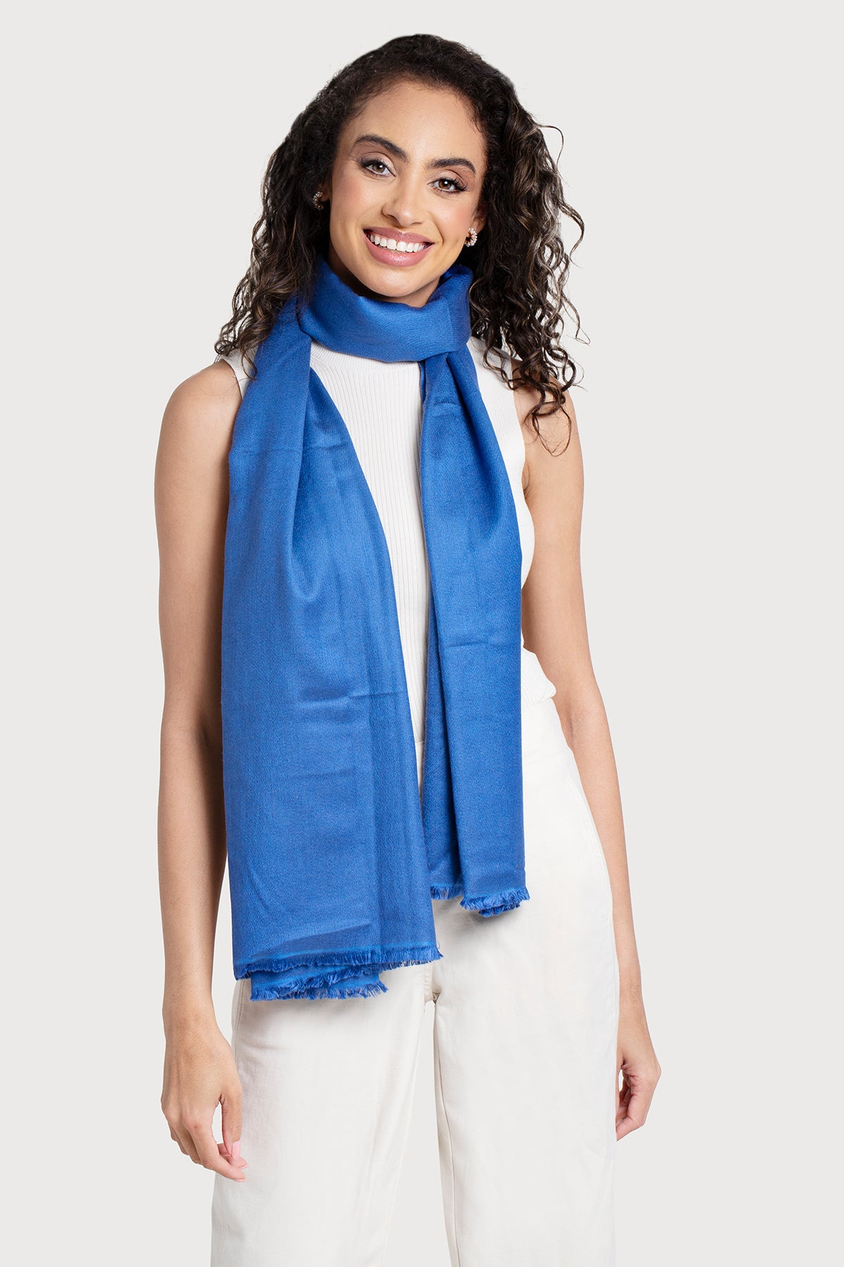 Luxury Cashmere Silk Scarf for Women - Soft Winter Wrap Shawl - Perfect for Office, Travel & Special Occasions