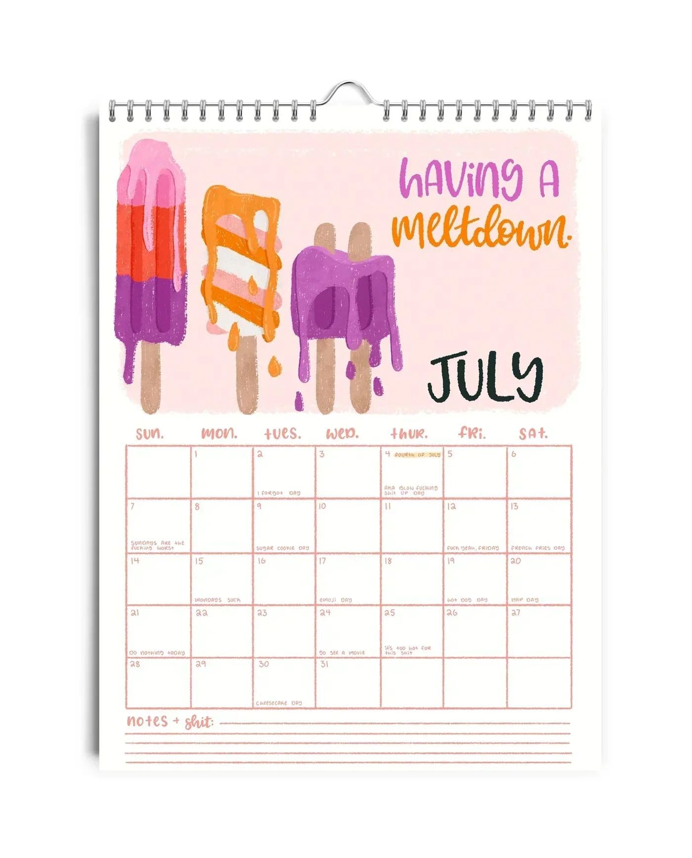 2025 Funny Sarcastic Wall Calendar Planner - Witty Office & Home Decor, Daily Planning, Novelty Note Pads - Perfect for Work Desks, Gift Ideas & Humorous Organization