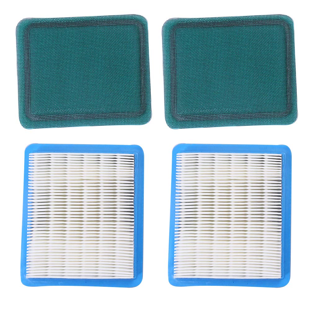 Briggs and Stratton 491588S Air Filter Replacement - Compatible with 399959, 4915885 - Flat Air Cleaner Cartridge for 3.5 to 6 HP Lawn Mower Engines (Includes 271933 Pre Filter) - Ideal for Lawn Care, Landscaping & Outdoor Power Equipment Maintenance