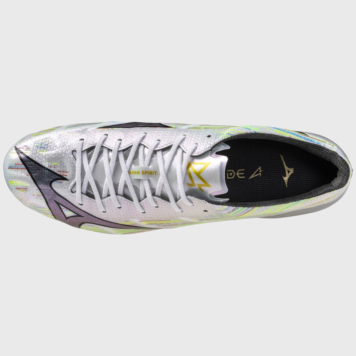 Mizuno Alpha Elite Mix Rugby Cleats - White/Silver | Lightweight & Durable for Rugby Matches & Training