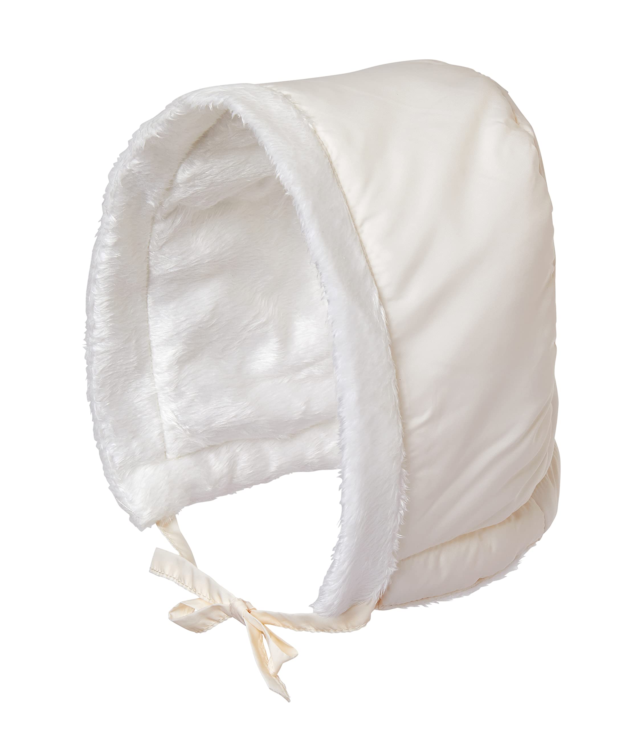 **Cream Button Puffer Snowsuit for Newborn Baby Boys & Girls (0-6 Months) - Warm Winter Bunting Bag for Pram, Stroller & Outdoor Adventures**