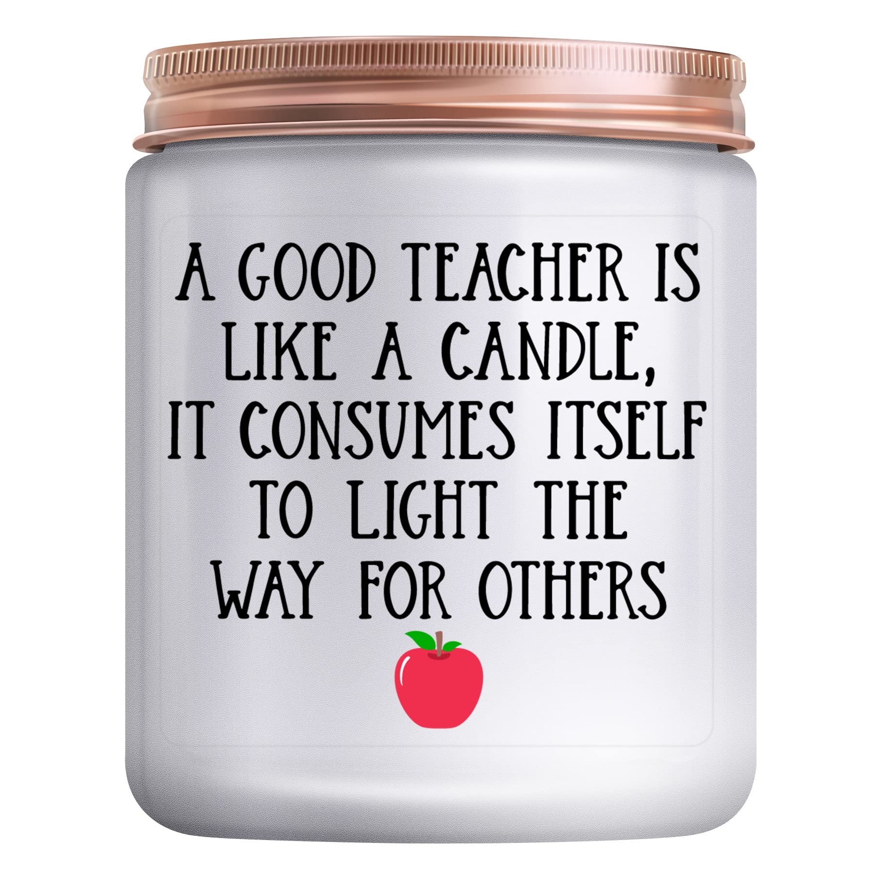 Best Teacher Appreciation Gifts for Women - Lavender Scented Candle for Thank You, Retirement, Birthday, Teacher's Day, Thanksgiving & Christmas - Perfect Classroom, Office & Home Decor Gift for Educators