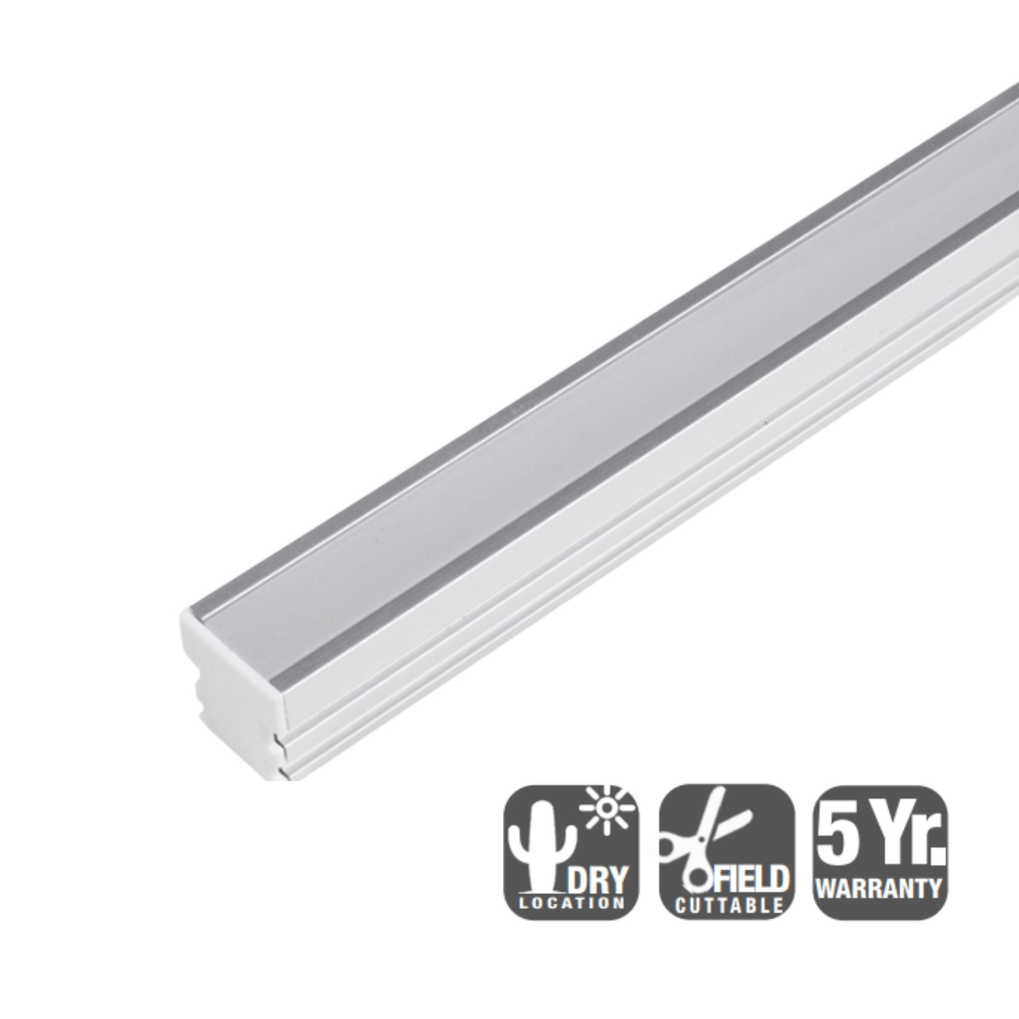 4ft Extra Deep Aluminum Mounting Channel - Heavy Duty Track for LED Strip Lights, Signage & Display Cases - Perfect for Commercial & Home DIY Projects
