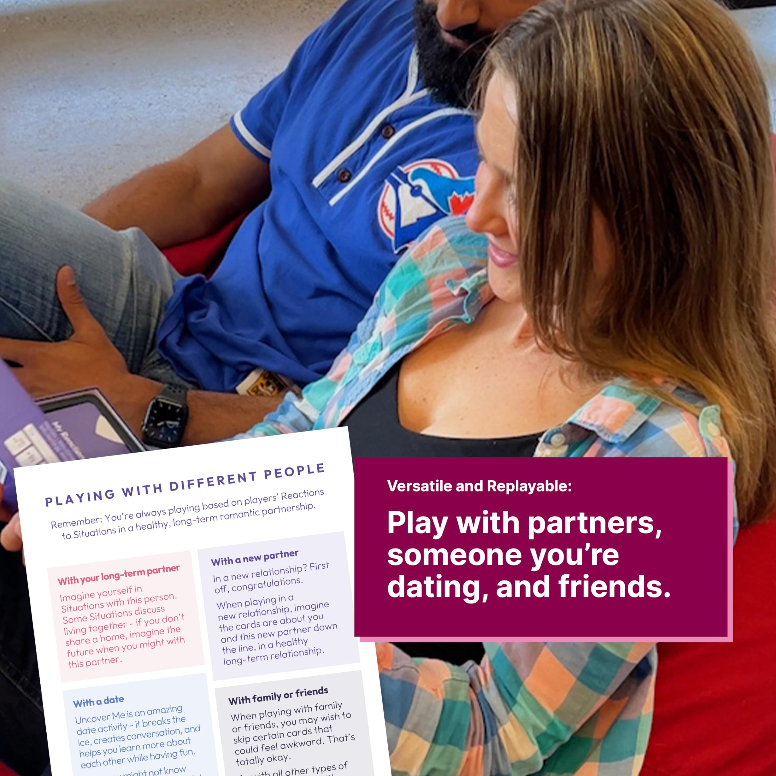Uncover Me: Interactive Adult Card Game for Couples & Friends - Date Night, Party, Communication & Conversation Starter for Intimate Gatherings & Social Events