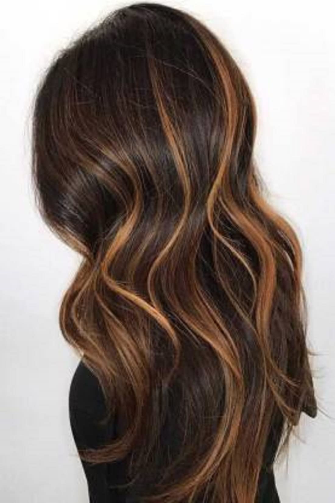 Abrish Golden Highlight Long Synthetic Women Hair Extensions | Full Head Instant One Piece Curly Clip-in Hairpiece | Golden Brown to Light Blonde Ombre Weft | Perfect for Parties, Weddings & Daily Styling