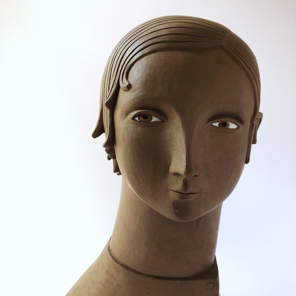Handmade Terracotta Sculpture - Testanera Artisan Pottery for Home Decor, Garden Accent & Gift Ideas