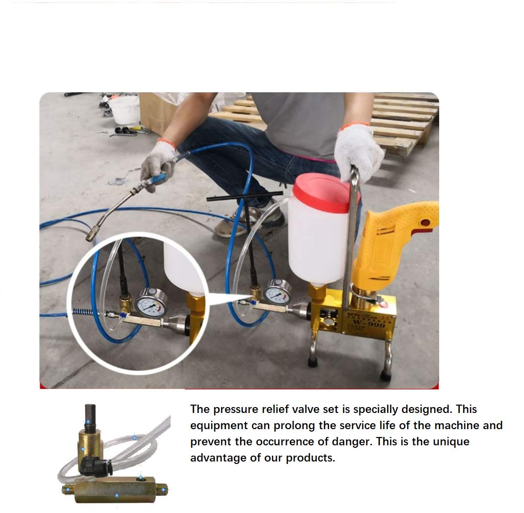 High Pressure Grouting Machine - Professional Grouting Injection Pump for Concrete Crack Repair & Foundation Filling - Ideal for Construction, Tunneling, and Waterproofing Projects