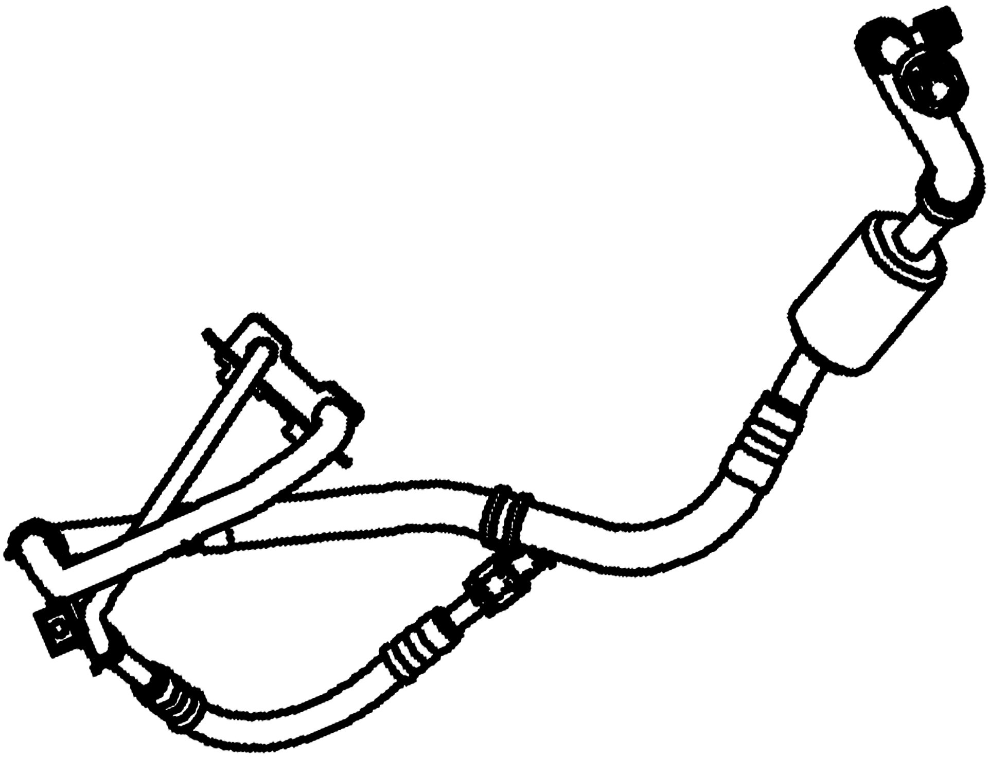 ACDelco GM Original Equipment 15-31100 AC Compressor & Condenser Hose Assembly - Replacement for GM Vehicles, Perfect for AC System Repair & Maintenance