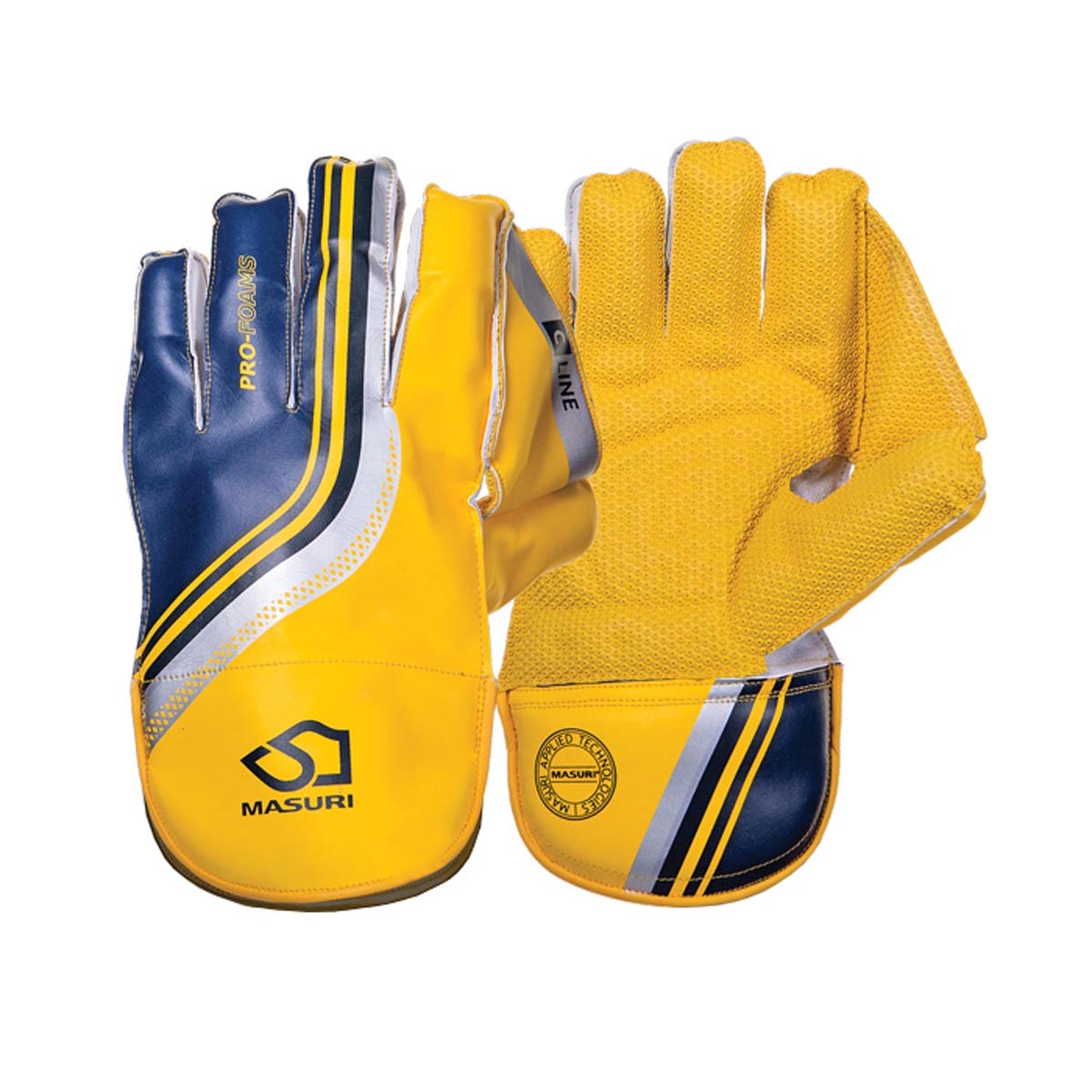 Masuri C Line Wicket Keeping Gloves - Premium Cricket Wicketkeeper Gloves for Practice & Matches | Durable & Comfortable for Wicketkeepers