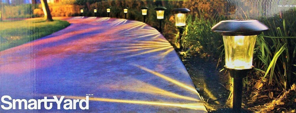 Alpan 10192 8 LED Solar Pathway Lights - Weatherproof Outdoor Landscape Lighting for Garden, Walkway, Driveway - Oil Rubbed Bronze Finish - Ideal for Patio, Yard, and Sidewalk Decor