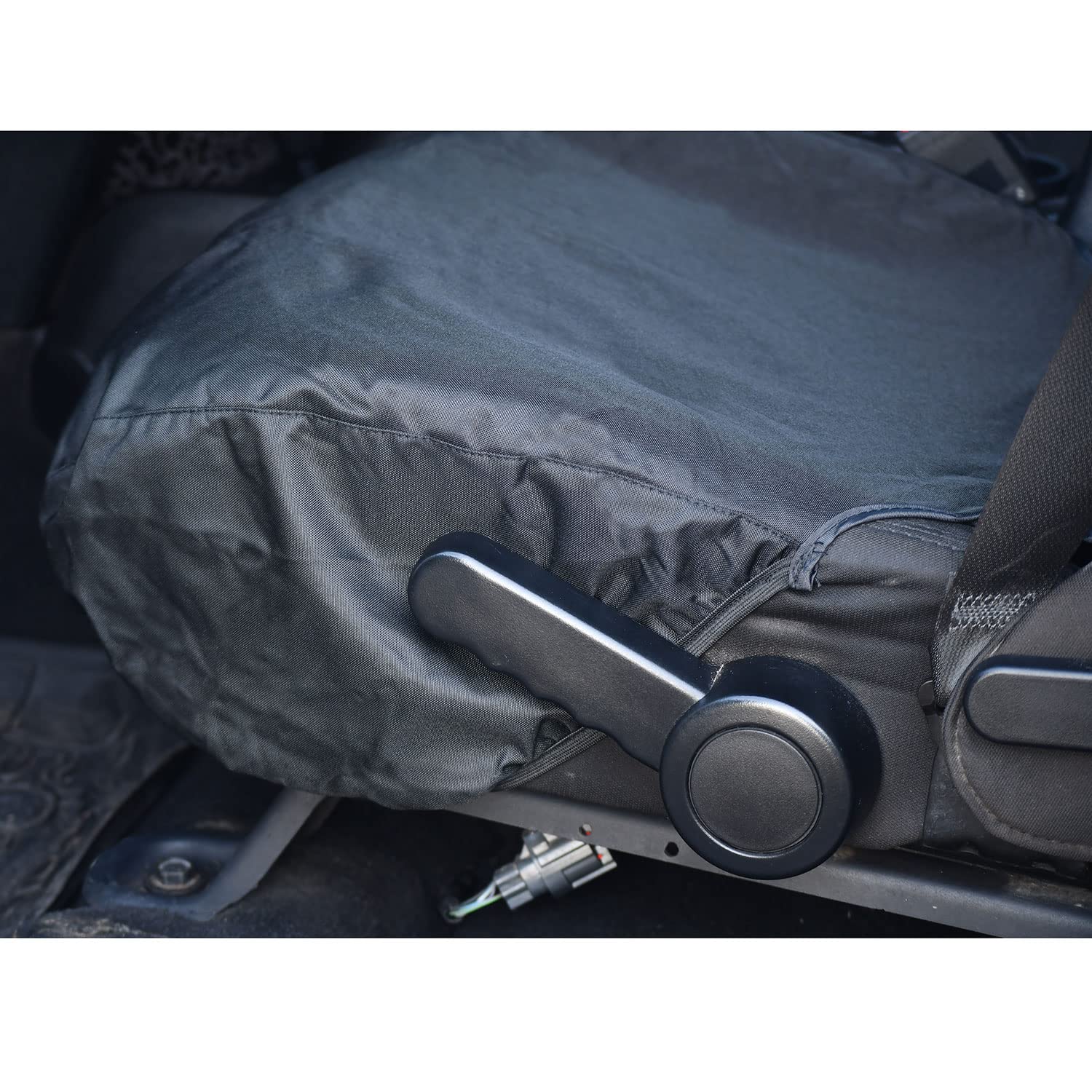 Custom Fit Waterproof Seat Covers for Jeep Wrangler JK (2007-2018) - Front Pair - Black Neoprene Protection | Perfect for Off-Roading, Camping & Daily Driving