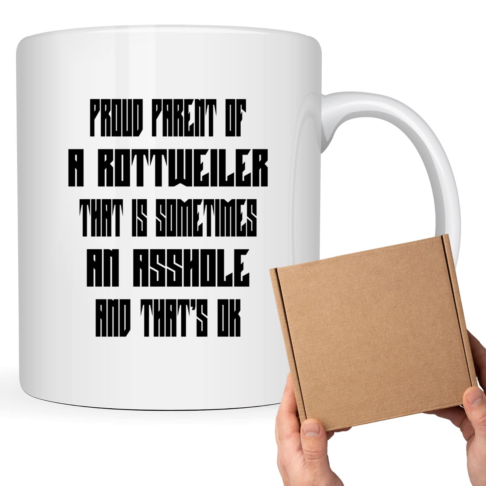 Rottweiler Coffee Mug - Best Gift for Rottweiler Lovers & Dog Moms - Perfect for Home, Office & Coffee Breaks