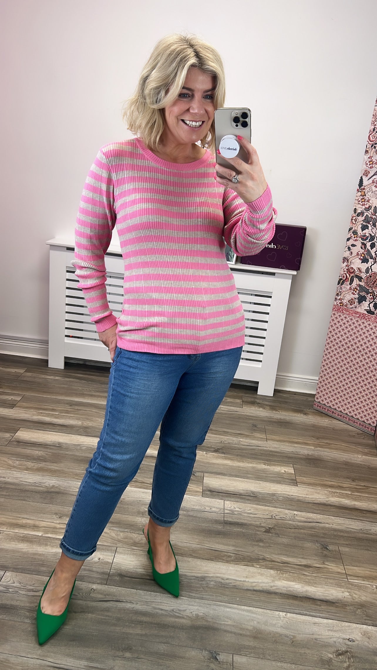 MAFA Women's Long Sleeve Blouse in Chateau Rose - Elegant Casual Shirt for Office, Date Night & Fall Layering