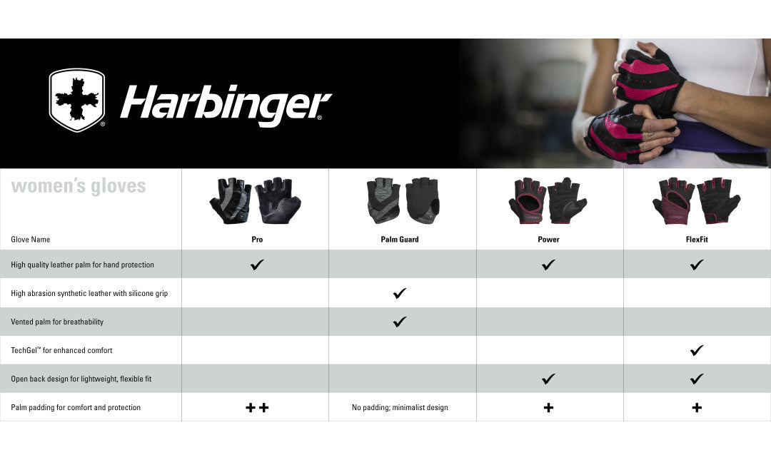 Harbinger Women's FlexFit Weightlifting Gloves - Merlot Color for Gym, CrossFit & Strength Training