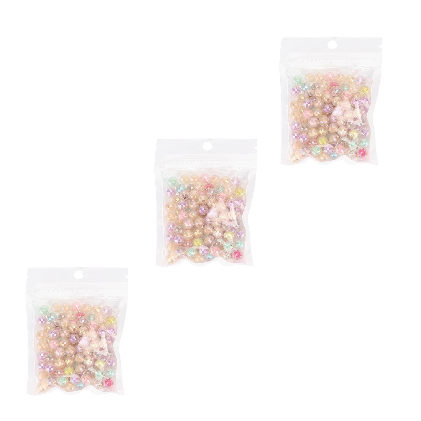 Shanrya 300pcs Acrylic Jewelry Beads for Bracelet Making Kit - Exquisite Printed Beads for DIY Wedding Crafts, Party Favors & Gift Making