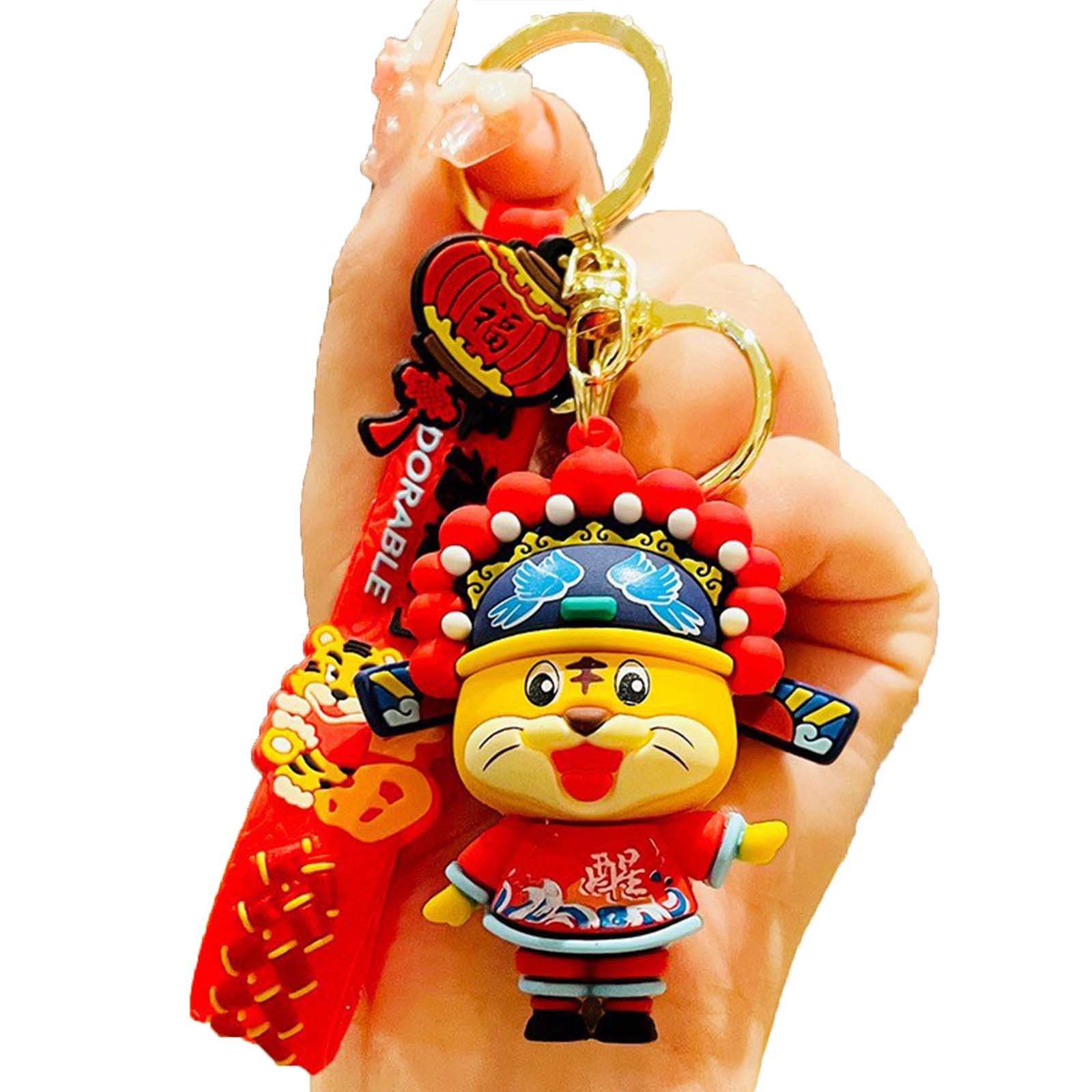 Stylish Tiger Keychain for Women - Chinese Zodiac Animal Key Ring, Trendy Gift for Teen Girls - Perfect for Backpacks, Purses & Keychains - Under $5