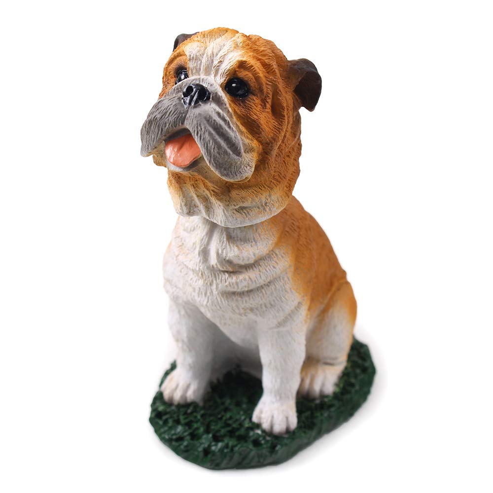 Funny Bulldog Bobblehead for Car Dashboard or Desk - Cute Dog Decor for Home, Office & Car Accessories | Perfect Gift for Pet Lovers