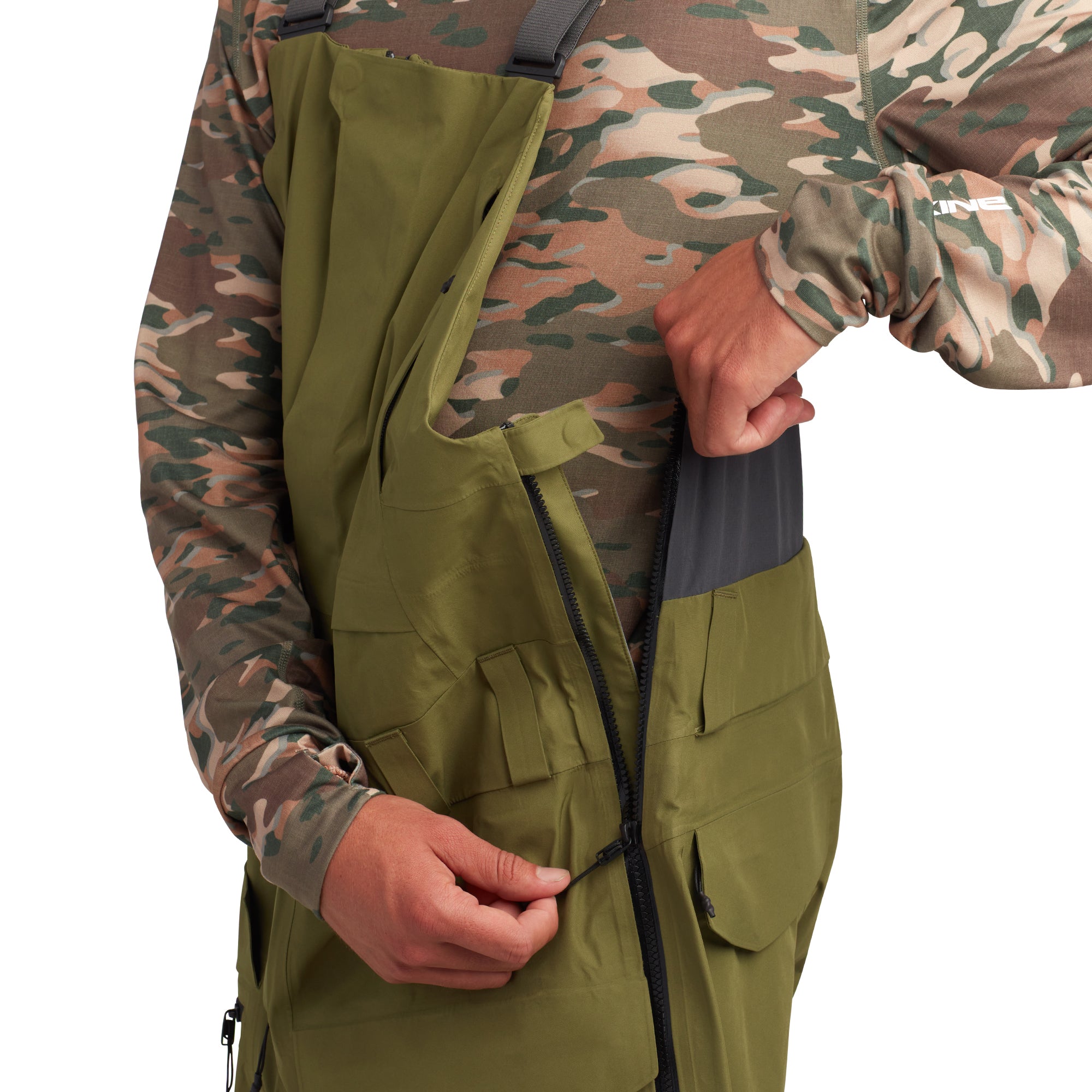Stoker Gore-Tex 3L Bib Pants for Men - Waterproof Ski & Snowboard Bib Overalls for Winter Sports & Outdoor Activities