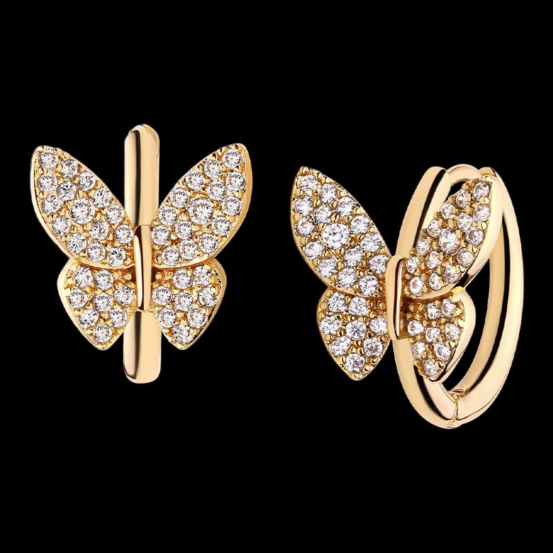 Butterfly Hoop earrings