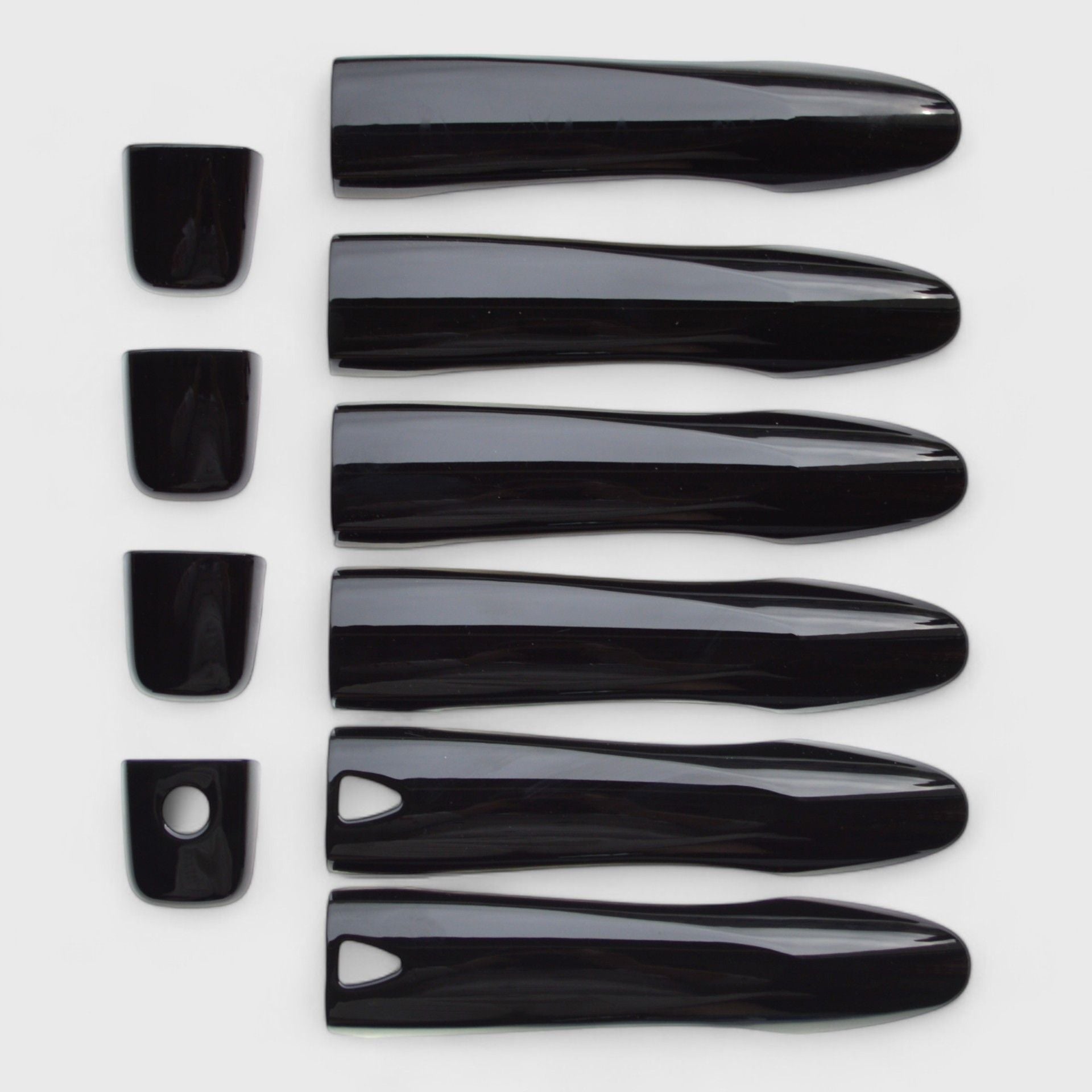 Glossy Black Chrome Delete Door Handle Cover for Cars - Compatible with Smart Key & Non-Smart Key Models (DH6285BLK) | Upgrade Your Vehicle's Exterior Style for a Sleek, Modern Look